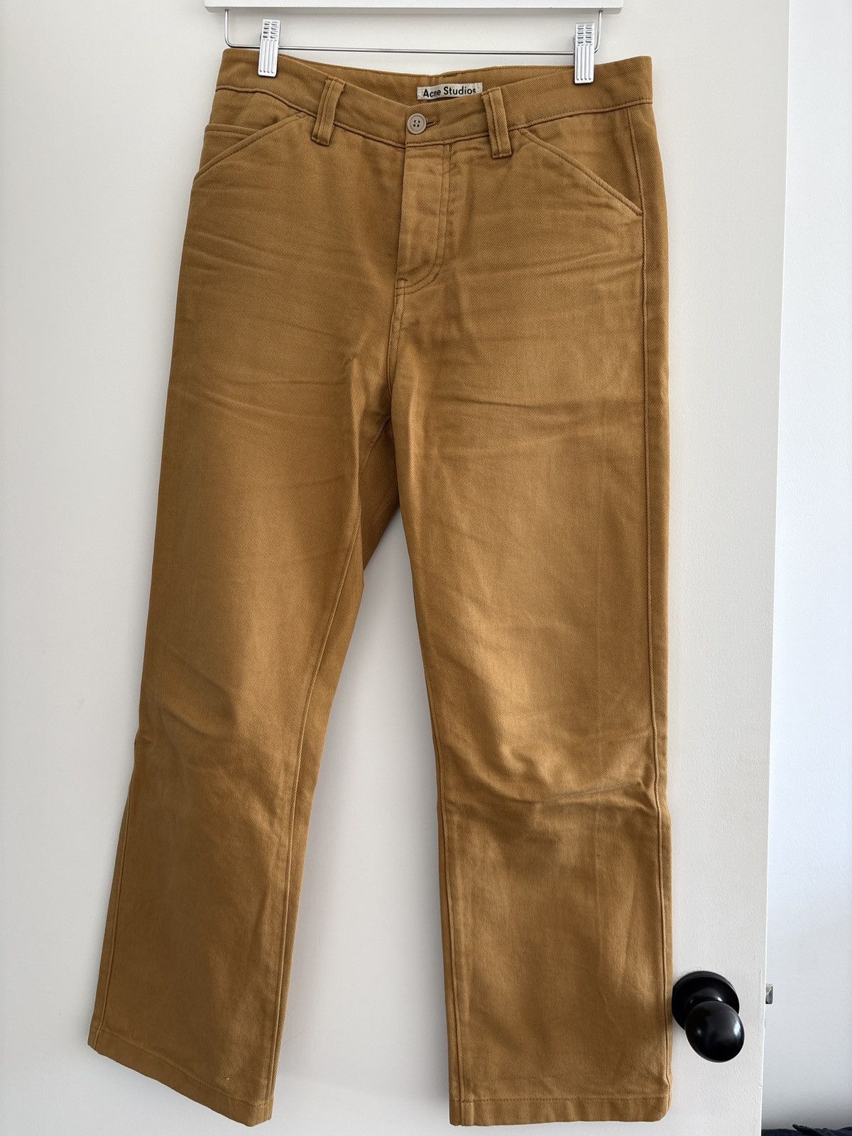 Acne Studios Acne Studios Workwear Trousers Mustard Size US 30 / EU 46 - 1 Thumbnail