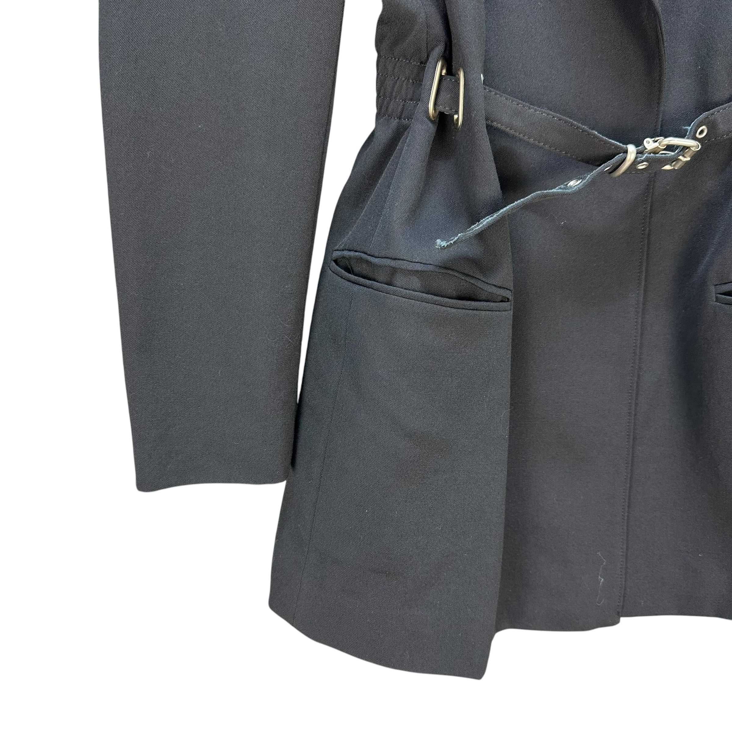 Jean Paul Gaultier 90's JPG CLASSIQUE Wool Blend Belted Coat Jacket #A72-1750 Size S / US 4 / IT 40 - 4 Thumbnail