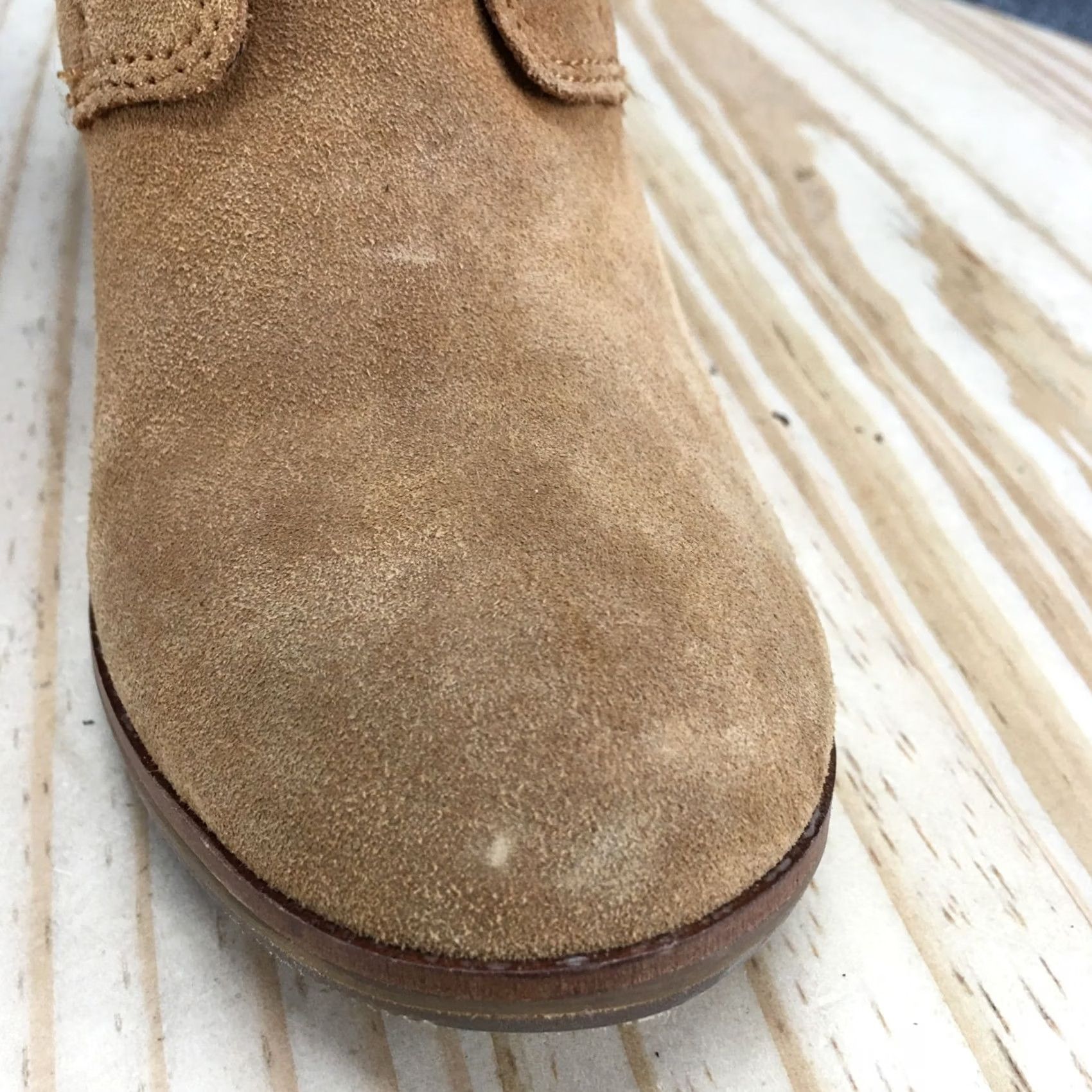 Toms TOMS Boots Womens 9.5 Chukka Tan Lace Up Casual Comfort Ankle Bootie Block Heel 3" Suede Brown Casual Womens Shoes Size L / US 10 / IT 46 - 6 Thumbnail