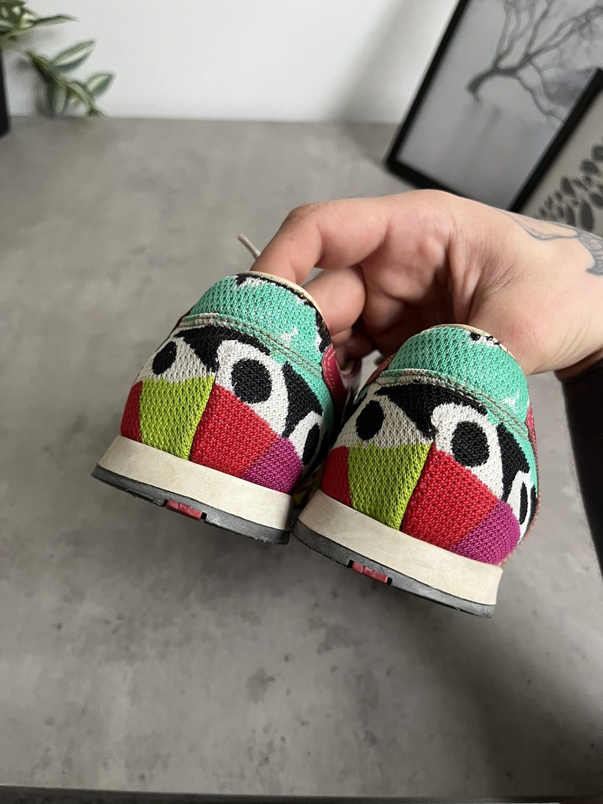 Prada Prada Sport Multicolor Fabric And Patent Leather Low Top Size US 6.5 / IT 36.5 - 8 Thumbnail