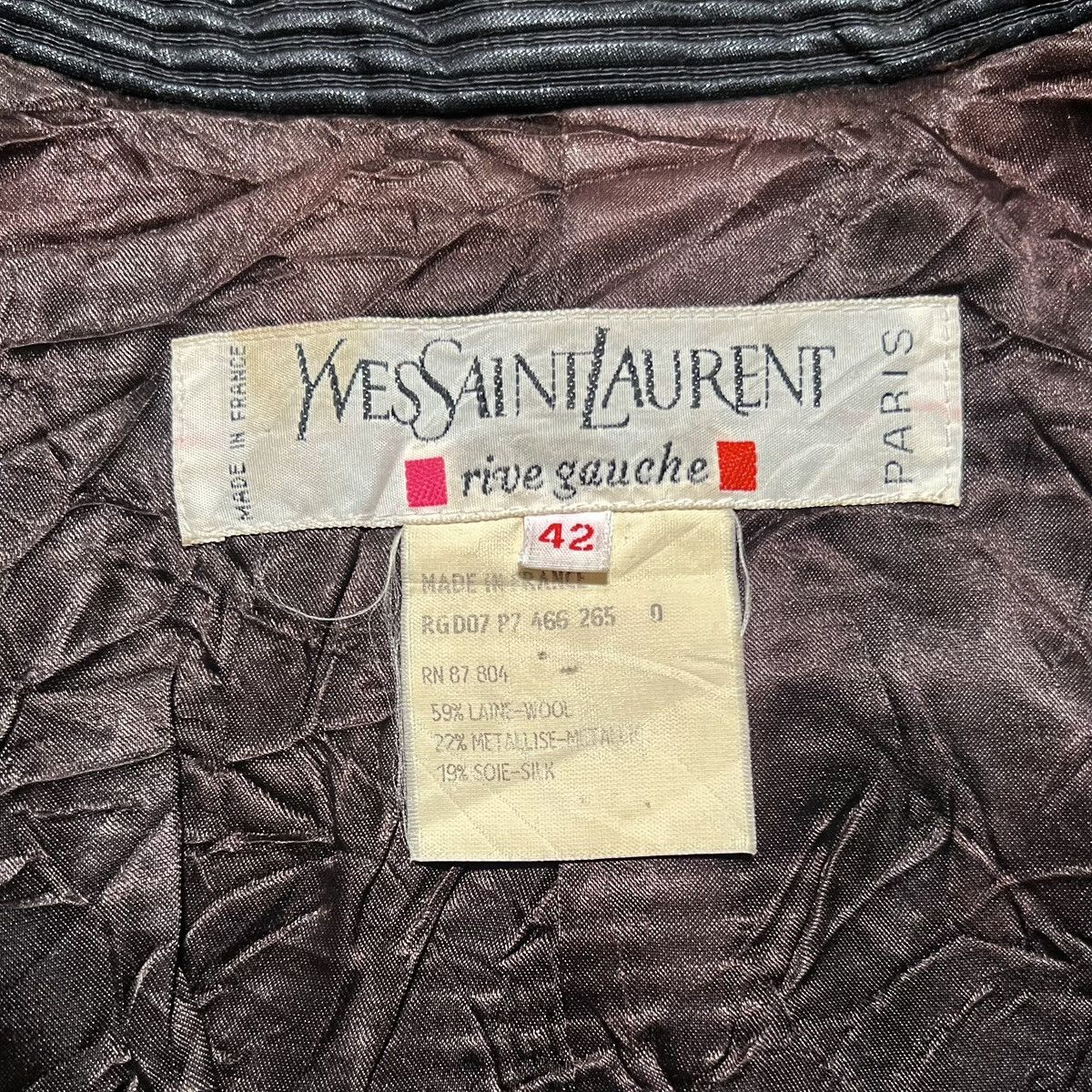 Yves Saint Laurent Vintage Yves Saint Laurent Coat Jacket Size M / US 6-8 / IT 42-44 - 9 Thumbnail