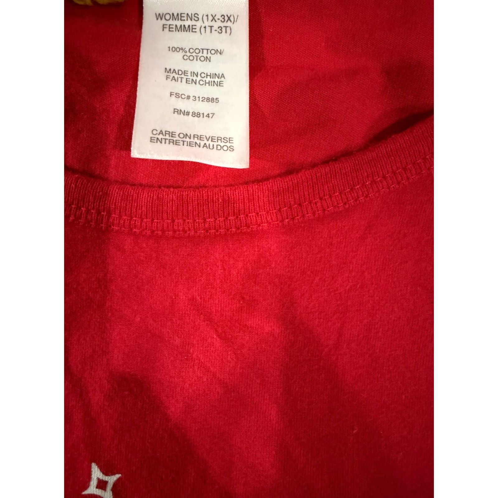 Vintage M&M's Nightgown Womens 1X Red Graphic Cartoon Sleep Shirt Lounge Pajama Top Knit Cotton Short Sleeve Camisole Style Lightweight Size XL / US 12-14 / IT 48-50 - 5 Thumbnail