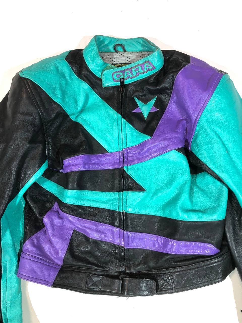 Other Cara Sugo Leather Moto Racing Jacket Vintage Size US M / EU 48-50 / 2 - 4 Thumbnail