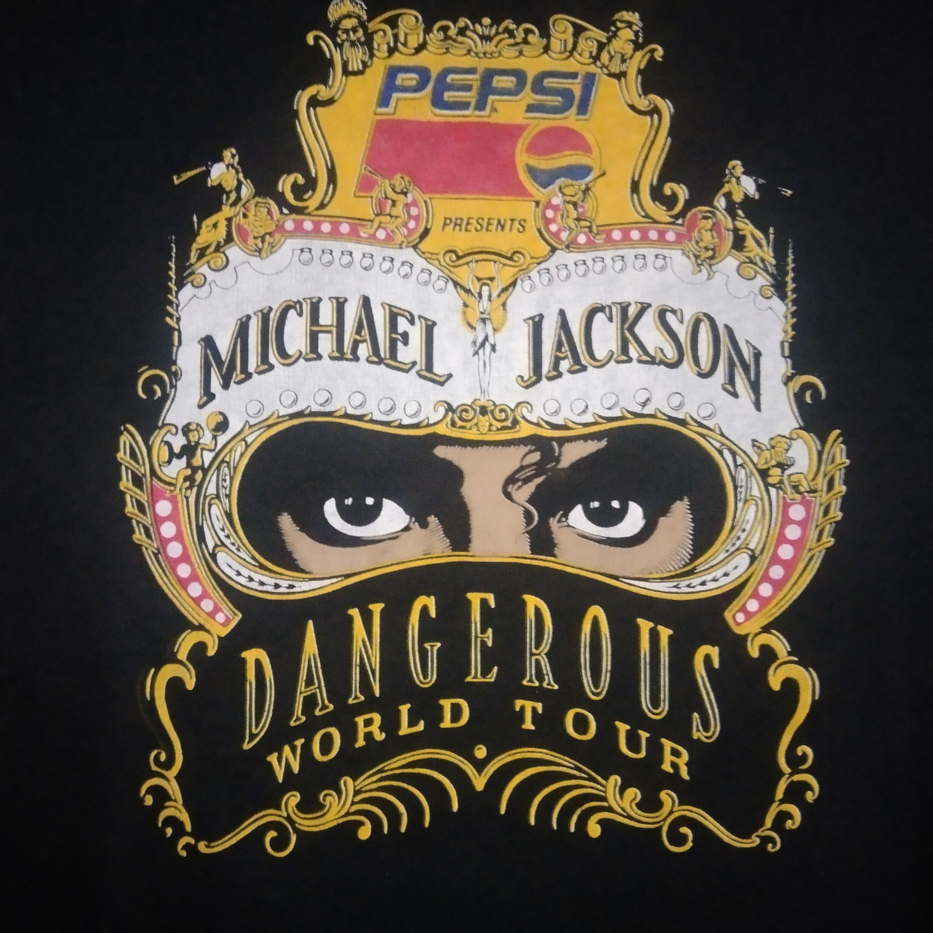 Michael Jackson × Pepsi × Vintage Michael Jackson Pepsi Dangerous World Tour Vintage Shirt Size US M / EU 48-50 / 2 - 1 Thumbnail