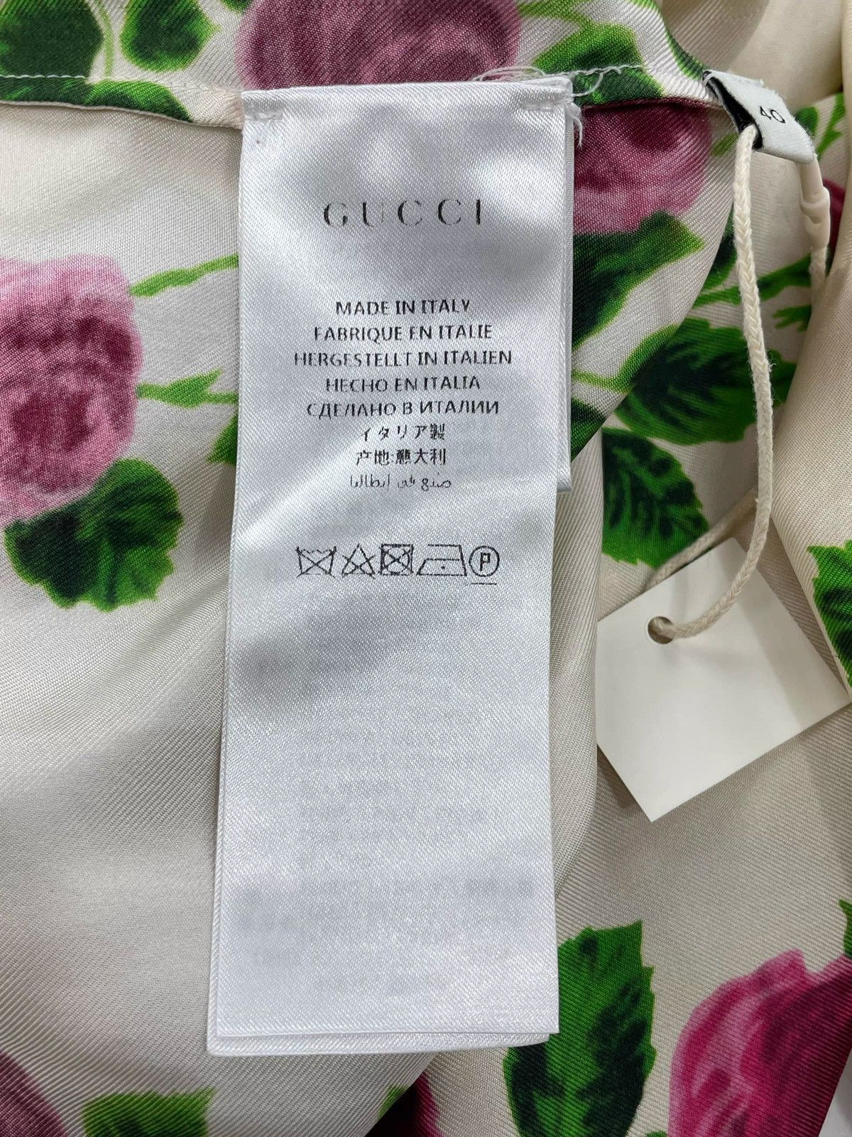 Gucci GucciRose red and blue striped mulberry silk cardigan jacke Size XS / US 0-2 / IT 36-38 - 12 Thumbnail