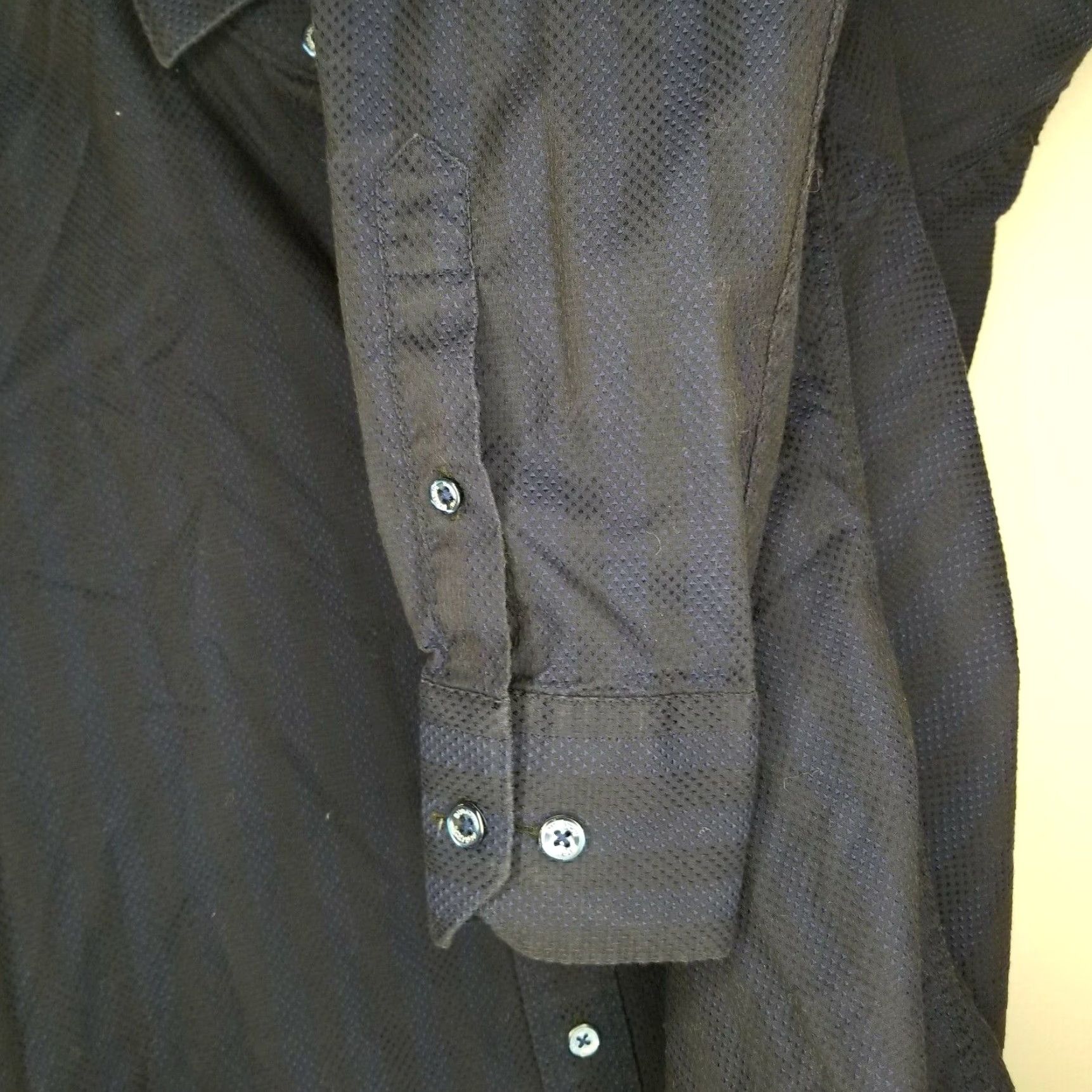 BUGATCHI Bugatchi Uomo Mens Long Sleeve Button Up Blue Adult Large Size US L / EU 52-54 / 3 - 4 Thumbnail