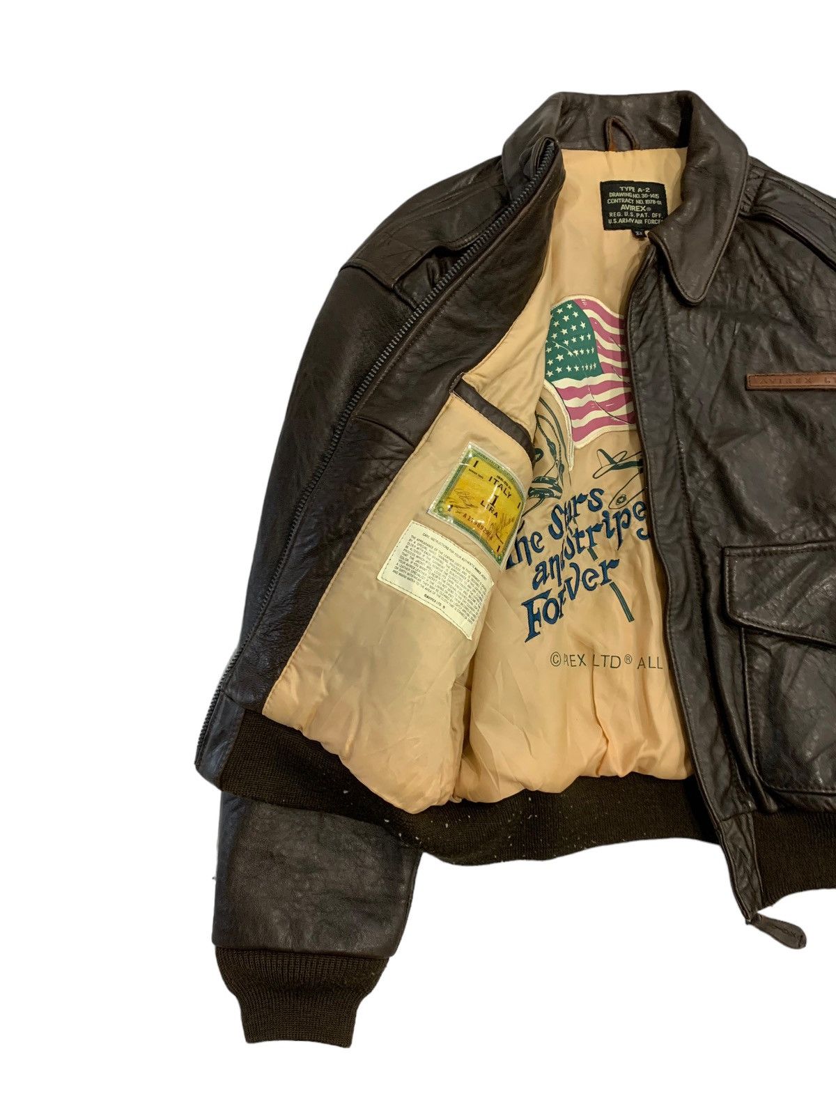 Avirex 🔥AVIREX A-2 FLYERS LEATHER JACKETS Size US XS / EU 42 / 0 - 2 Thumbnail