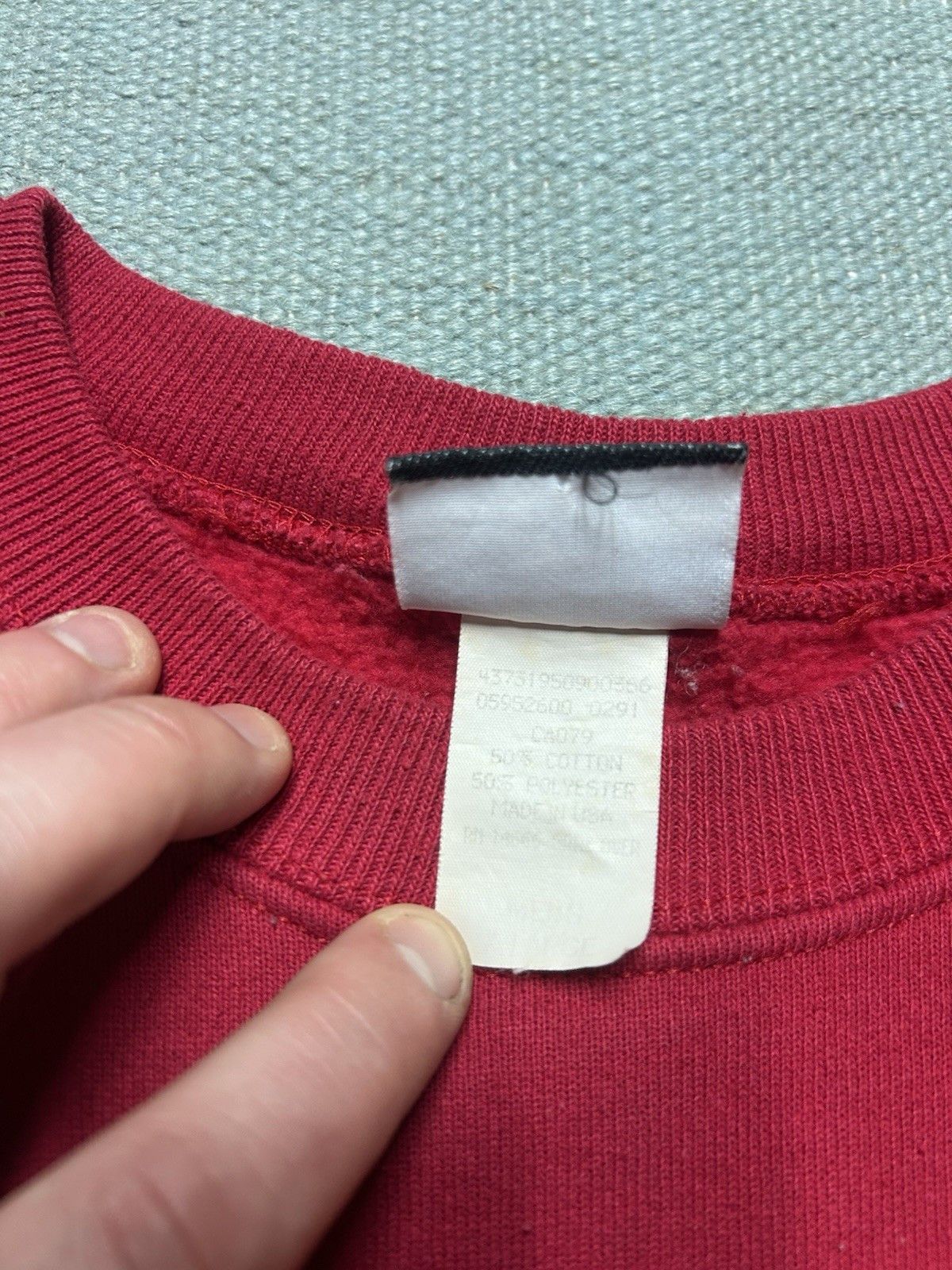 Vintage Vintage 90s sweatshirt Lee sturdy heavyweight blank red XL Size US XL / EU 56 / 4 - 6 Thumbnail