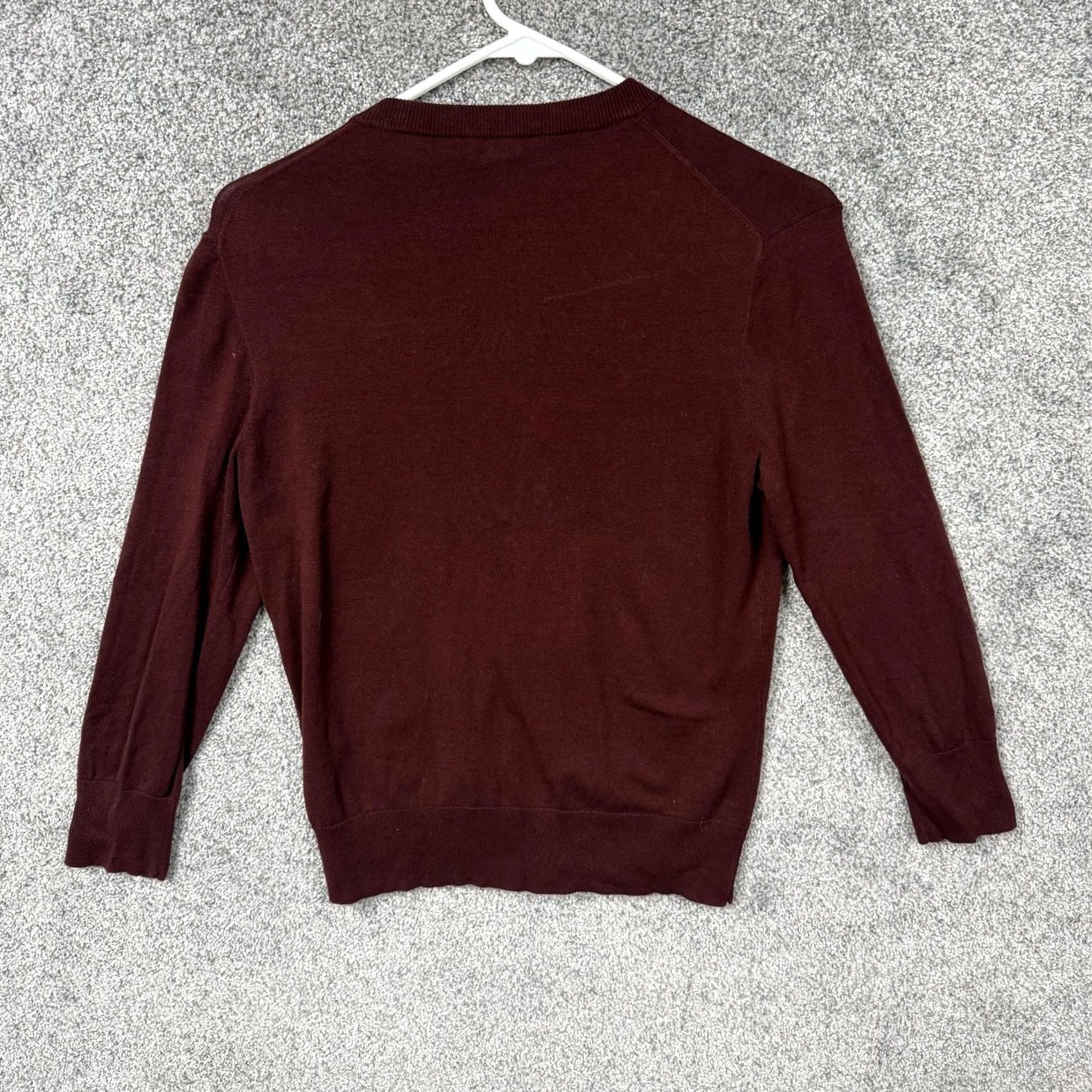 J.Crew J.Crew Cardigan Sweater Womens S Red Crew Neck Classic Preppy Casual Workwear Knit Lightweight Stretch Solid Raglan Sleeve Fall Vintage No Size S / US 4 / IT 40 - 7 Thumbnail