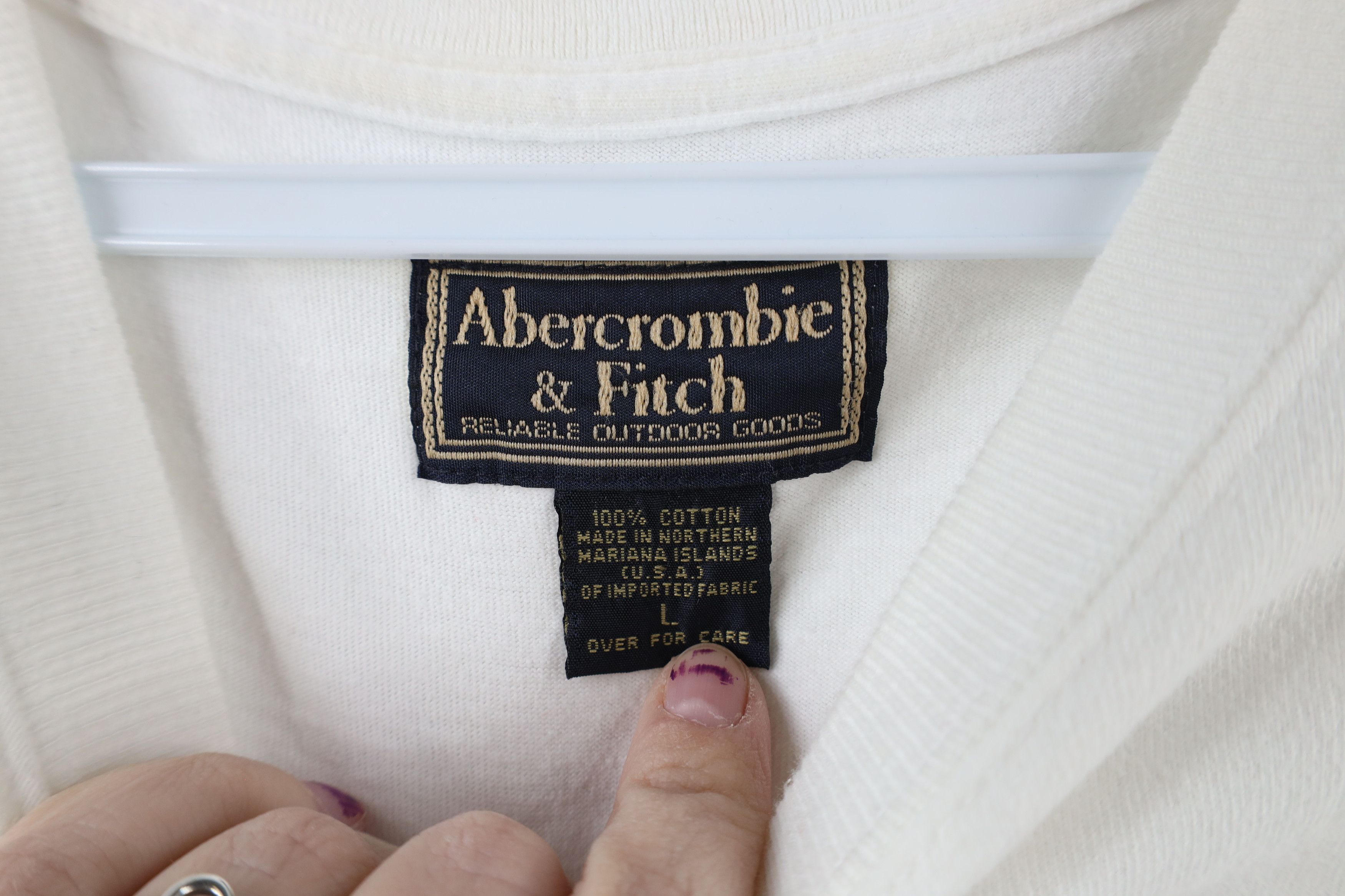 Abercrombie & Fitch Vintage 90s Abercrombie & Fitch Logo Long Sleeve T-Shirt USA Size US L / EU 52-54 / 3 - 7 Thumbnail