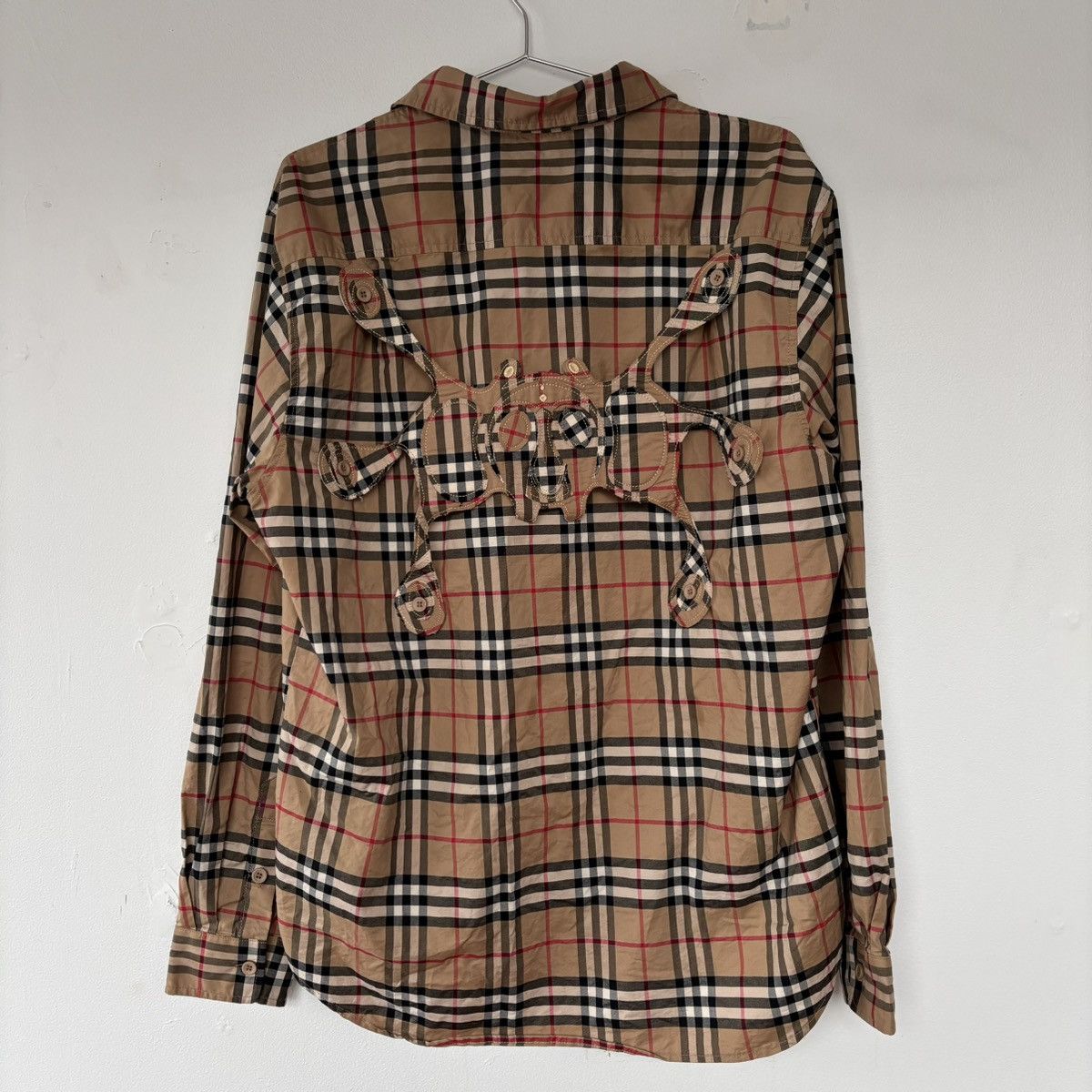 image of Happy99 Plaid Angel99 Button Up in Tan, Men's (Size XL)