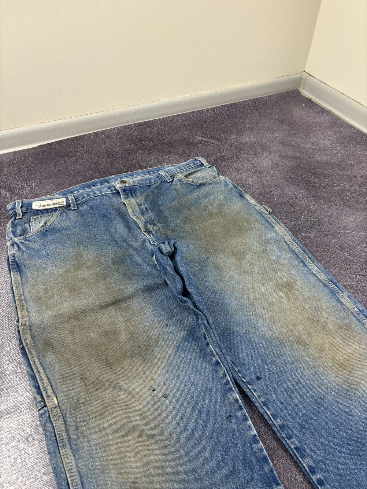 Dickies Vintage Dickies Distressed Denim Blue Hype Baggy Jeans Size US 40 / EU 56 - 10 Thumbnail