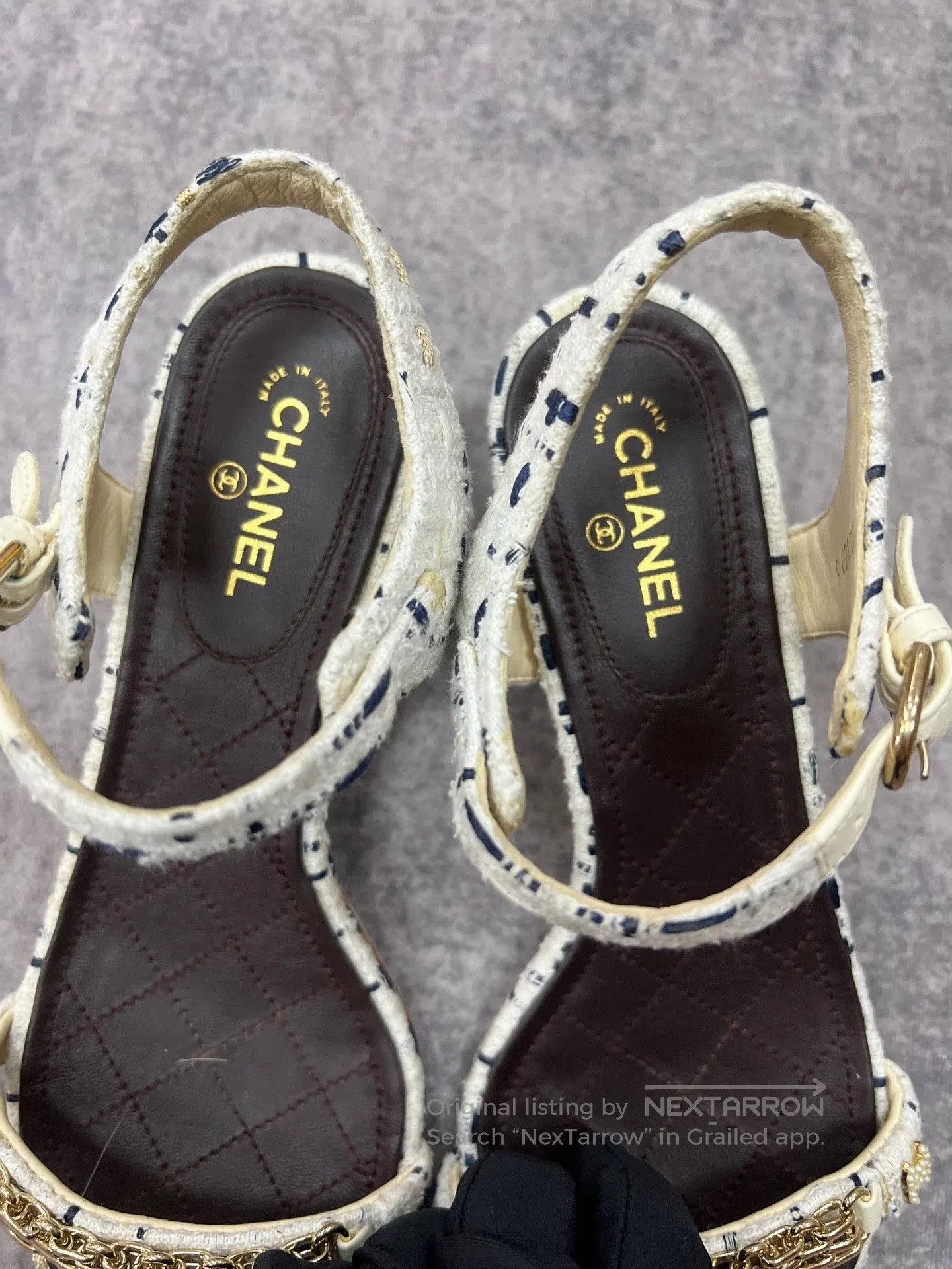 Chanel Chanel Chain Sandals. Size US 5.5 / IT 35.5 - 2 Thumbnail