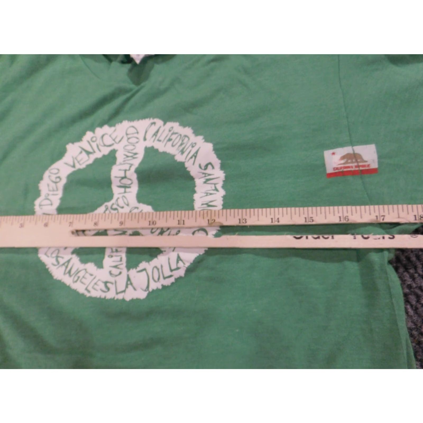 Vintage Optima California Shirt Mens S Green T-Shirt Crew Neck Short Sleeve Logo Breathable Cotton Vintage No Size US S / EU 44-46 / 1 - 6 Thumbnail