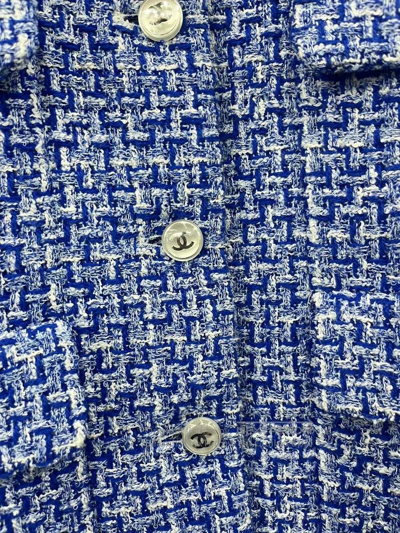 Chanel Chanel 23P Blue Knitted Coat Size XS / US 0-2 / IT 36-38 - 2 Thumbnail