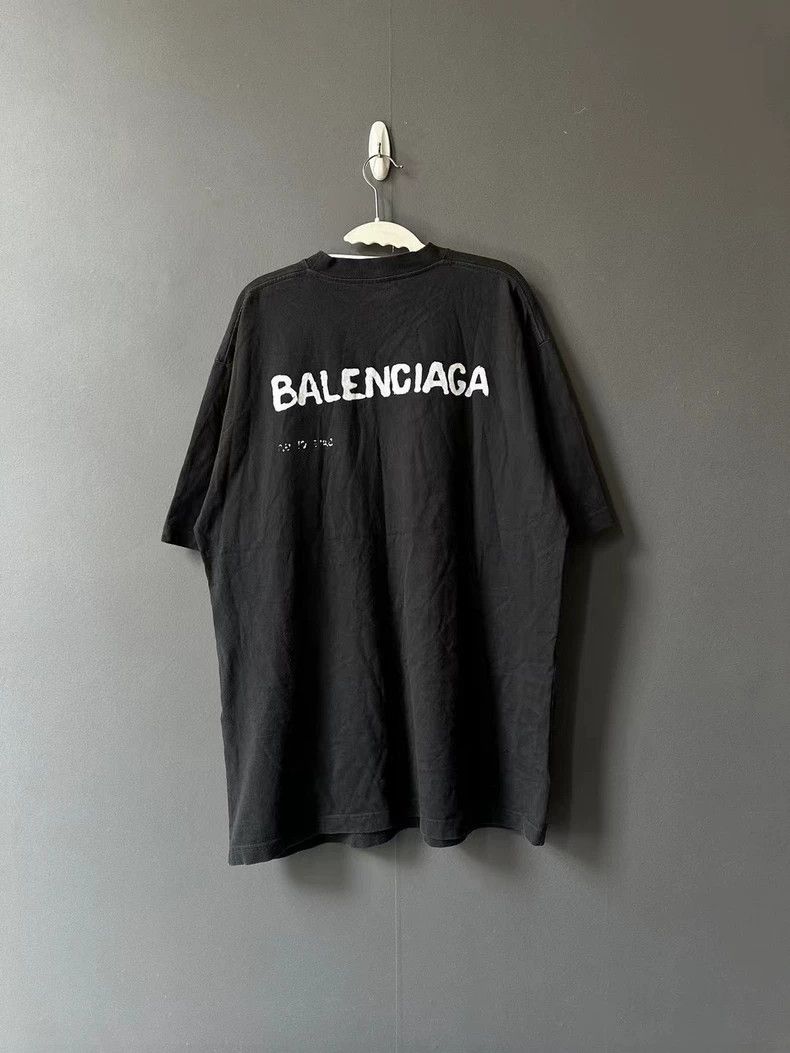 Balenciaga Balenciaga Graffiti Short Sleeve 2503-Nextarrow Size US S / EU 44-46 / 1 - 2 Thumbnail