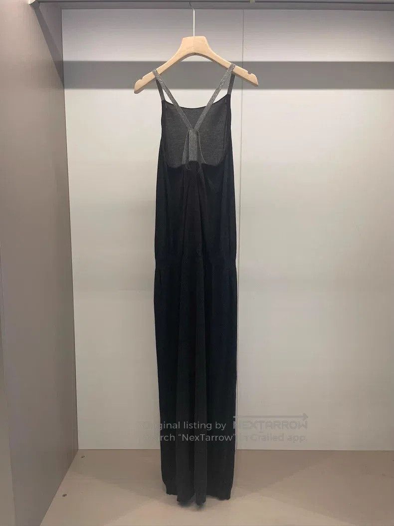Brunello Cucinelli Brunello Cucinelli Black Cashmere Beaded Dress Size S / US 4 / IT 40 - 2 Thumbnail