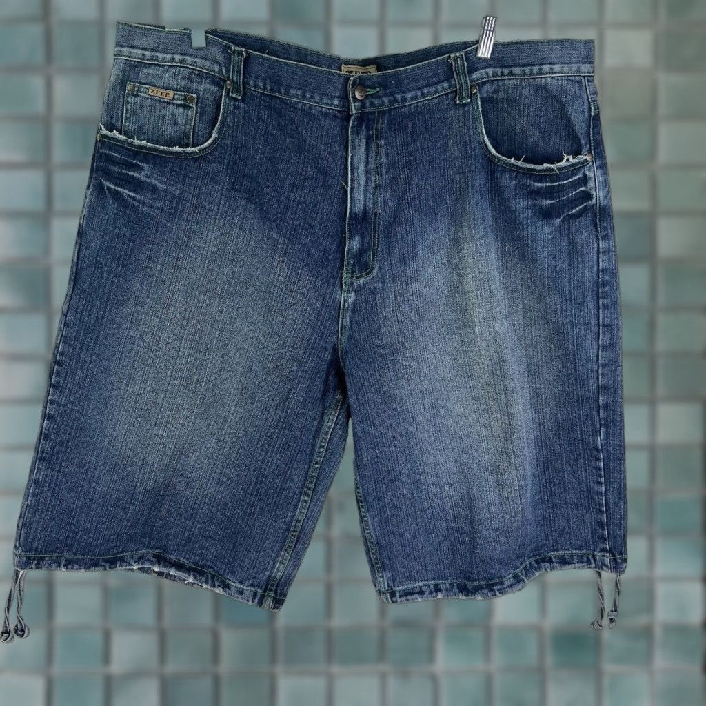 Denime VINTAGE ZEEP Denim Shorts Mens Size 50 Blue Bermuda 90s Grunge Size US 34 / EU 50 - 1 Thumbnail