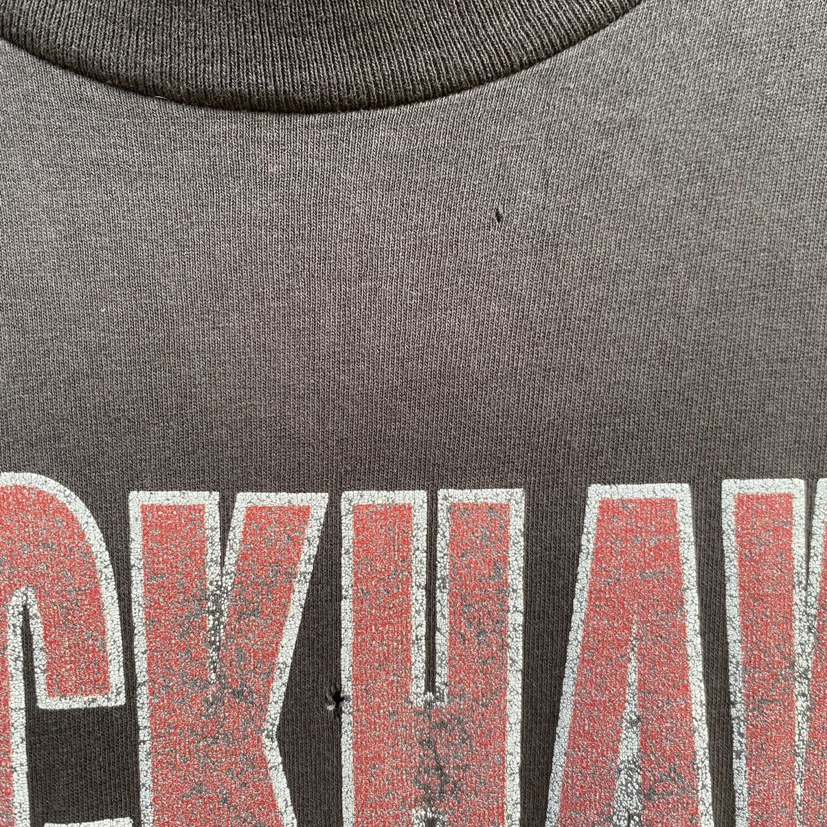 NHL Thrashed Faded Vintage 90s Blackhawks NHL ERD GRUNGE TEE Size US XL / EU 56 / 4 - 5 Thumbnail