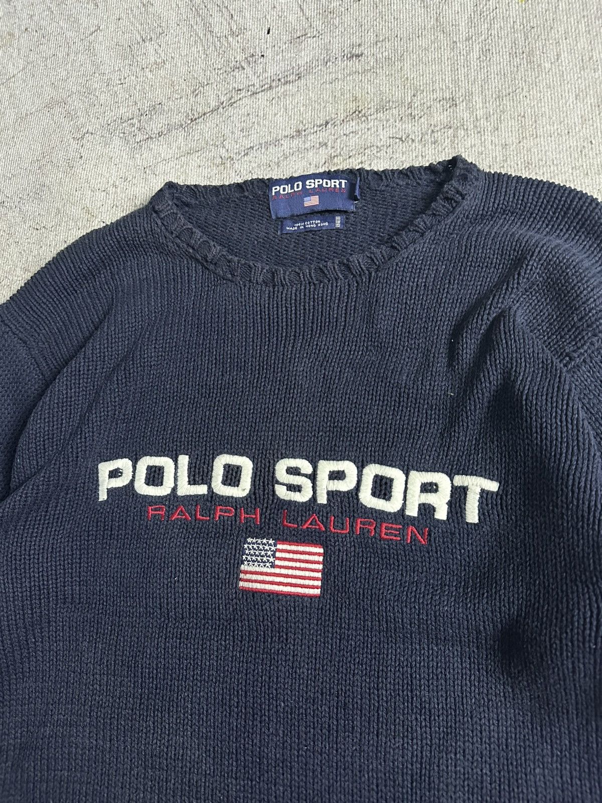 Polo Ralph Lauren × Ralph Lauren Polo Sport Flag Spellout Knitwear by Polo Ralph lauren Size US M / EU 48-50 / 2 - 5 Thumbnail