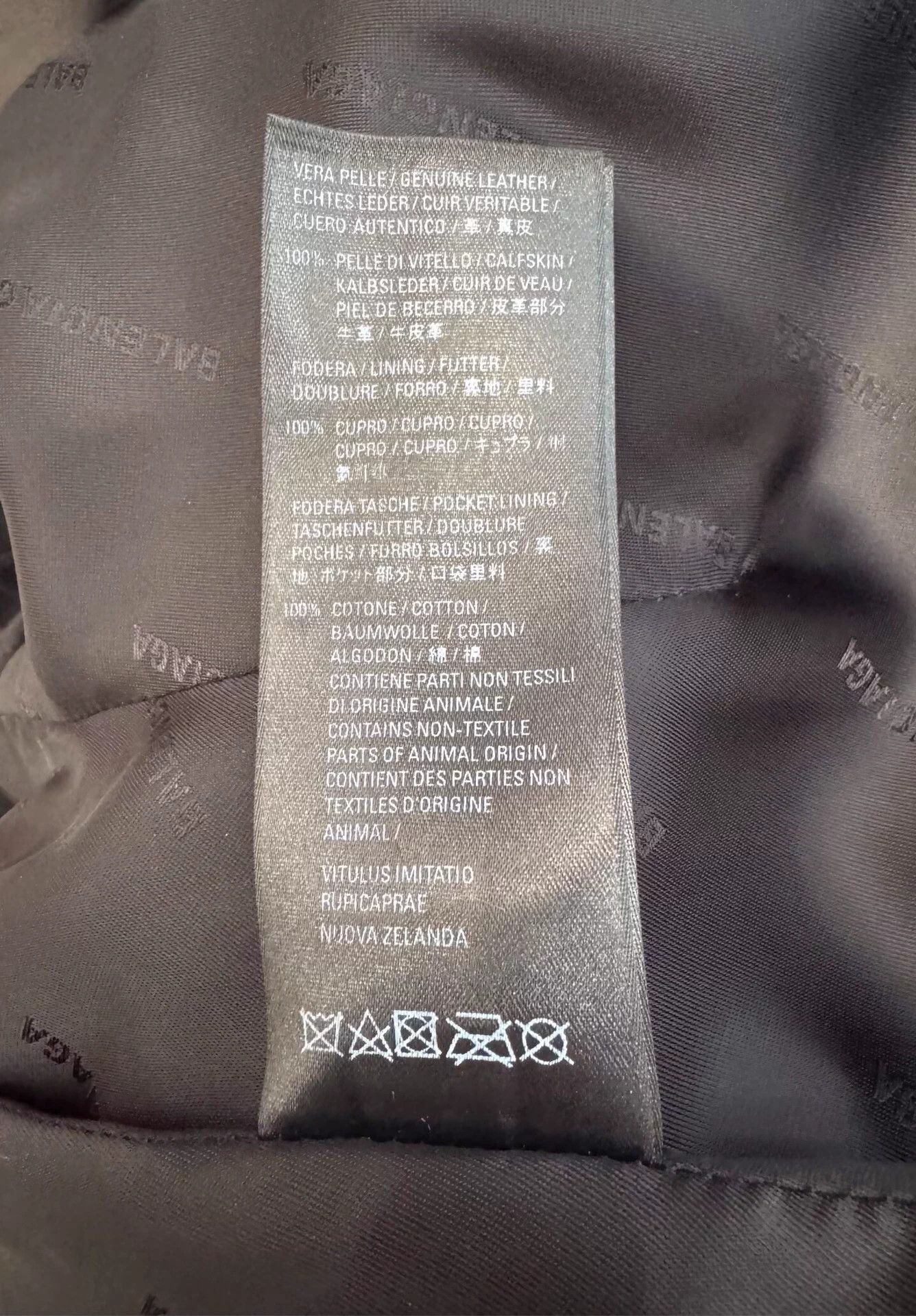 Balenciaga Balenciaga Black Double-Breasted Leather Moto Coat 38 Size XS / US 0-2 / IT 36-38 - 7 Thumbnail