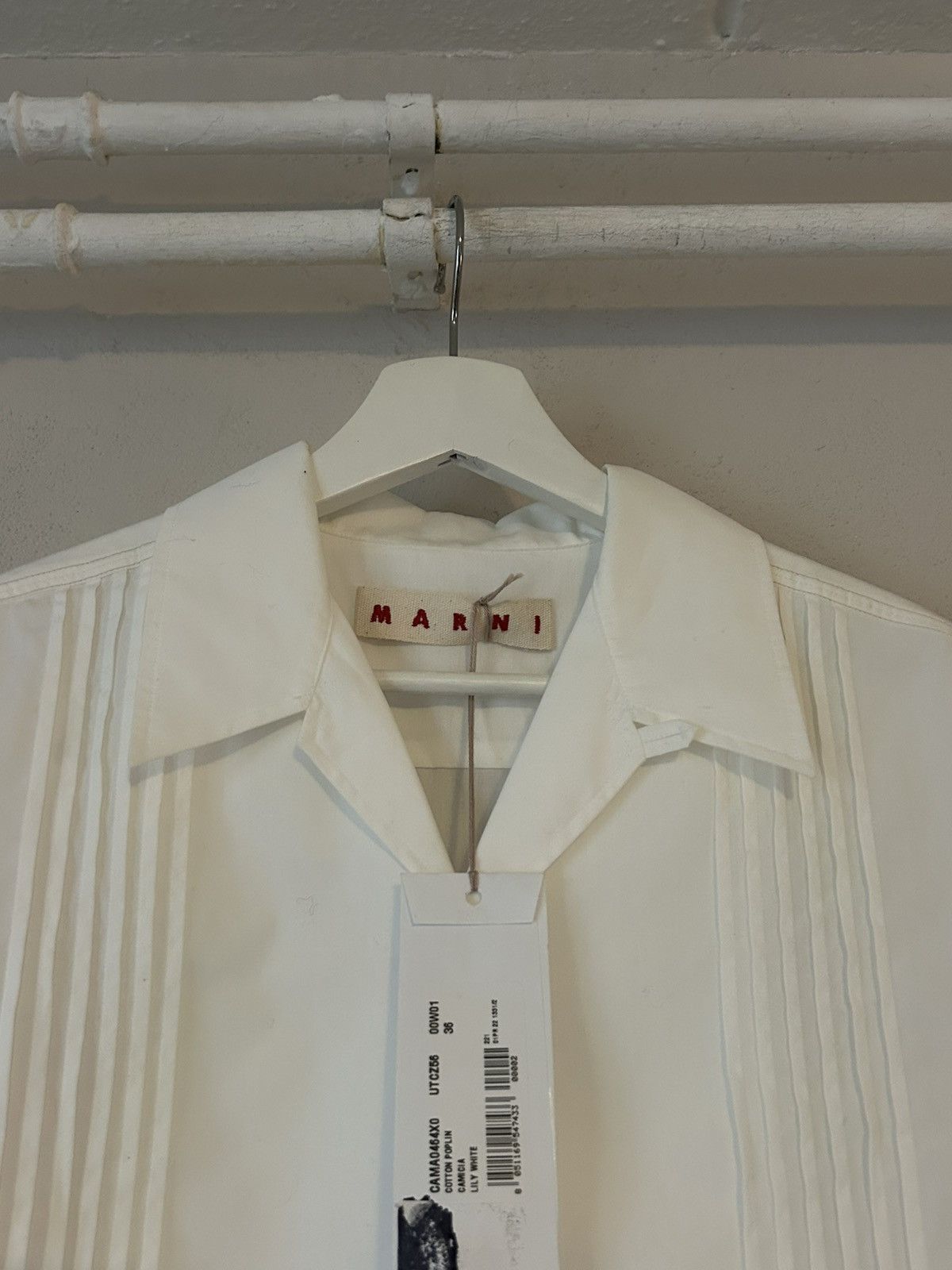 Marni Marni Short-Sleeve Poplin Shirt Size US M / EU 48-50 / 2 - 2 Thumbnail