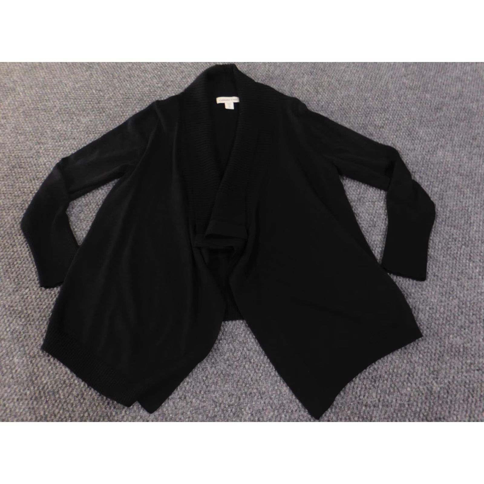 Coldwater Creek Coldwater Creek Cardigan Sweater Black Open Knit Rayon Petite Small Womens Size S / US 4 / IT 40 - 3 Thumbnail