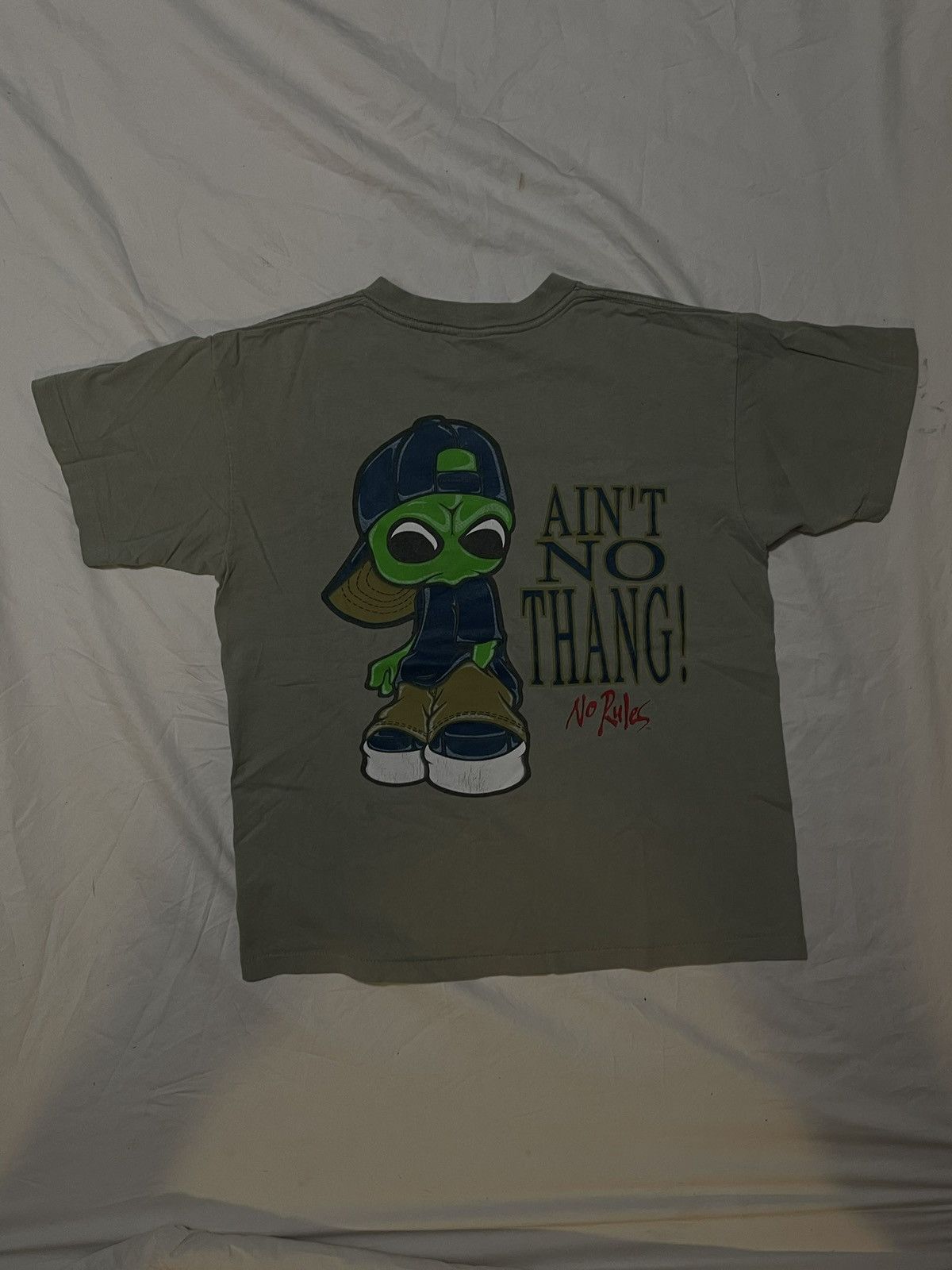 Designer × Japanese Brand × Vintage RARE NO RULES LIGHT GREEN ALIEN TEE Size US M / EU 48-50 / 2 - 2 Thumbnail