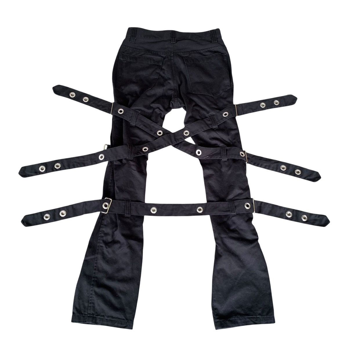 14th Addiction SECRET AGENTS BLACK BONDAGE PANTS Size US 28 / EU 44 - 4 Thumbnail