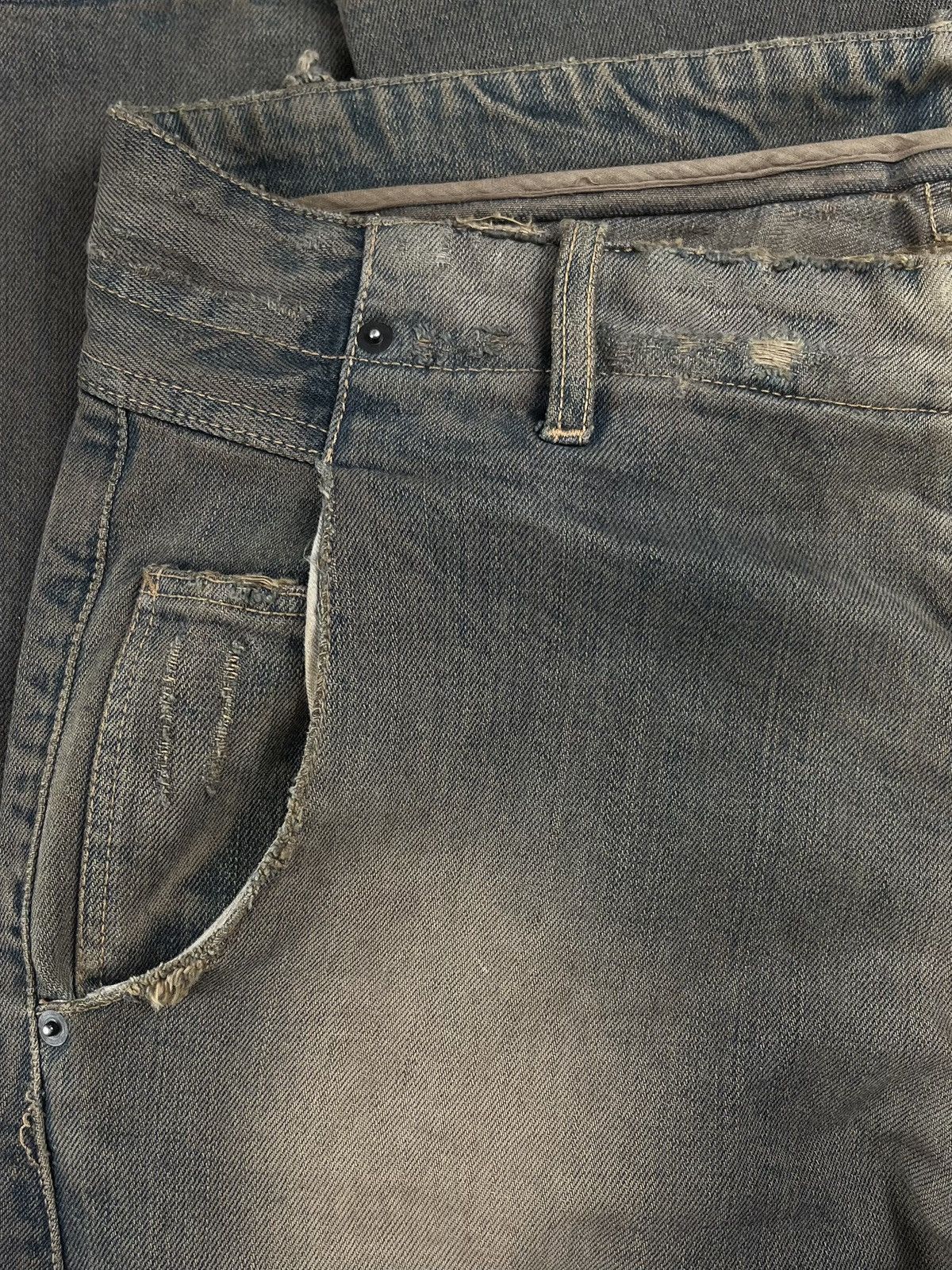 Rick Owens FW06 Rick Owens Dustulator Dark Shadow Dust Wash Denim Jeans Size US 34 / EU 50 - 9 Thumbnail