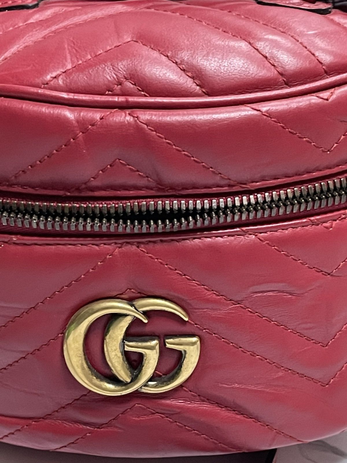 Gucci Gucci Leather Marmont Mini Backpack Size ONE SIZE - 16 Thumbnail