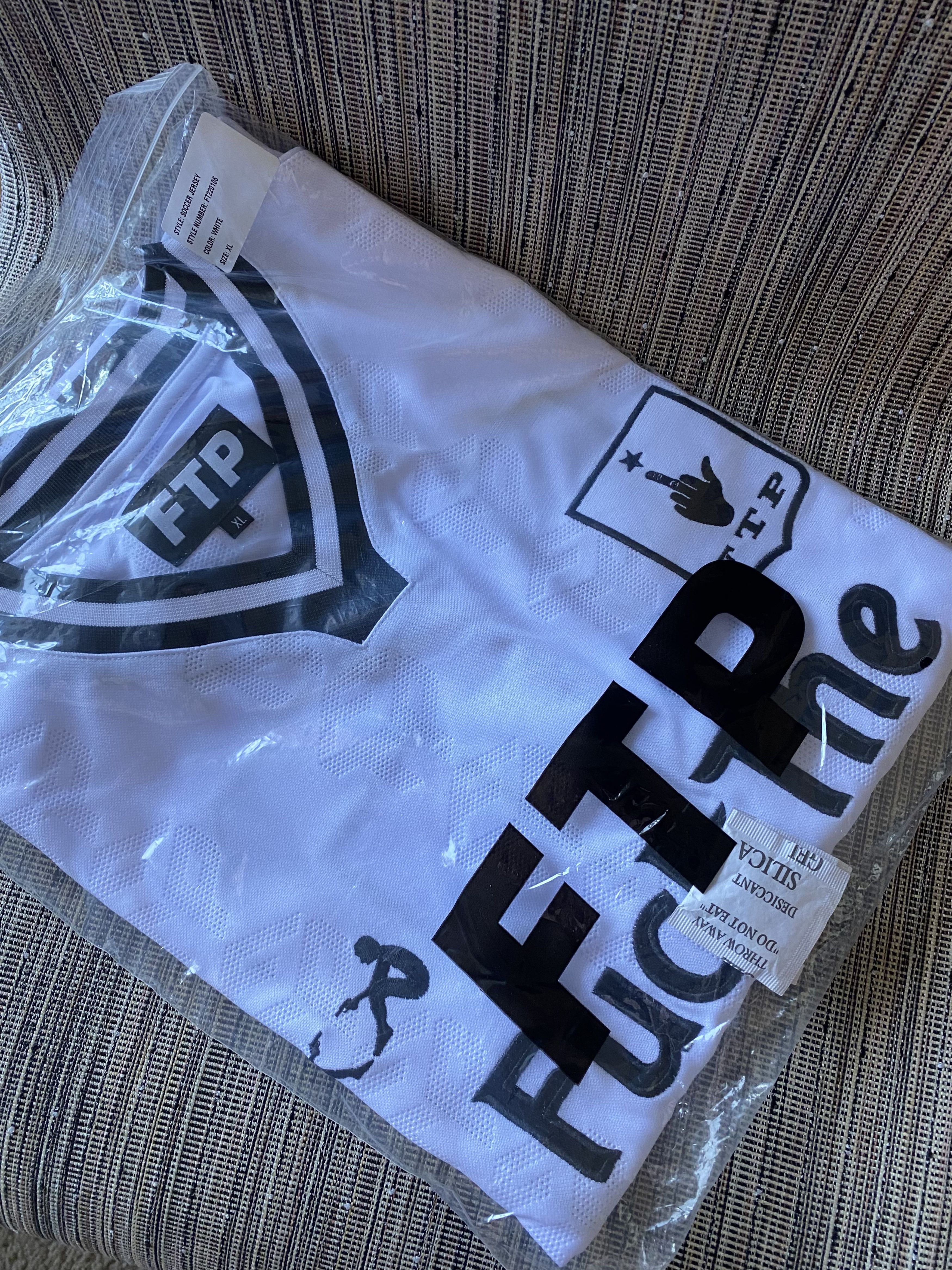 Fuck The Population Ftp Club Soccer Jersey Kappa XL White Size US XL / EU 56 / 4 - 1 Thumbnail
