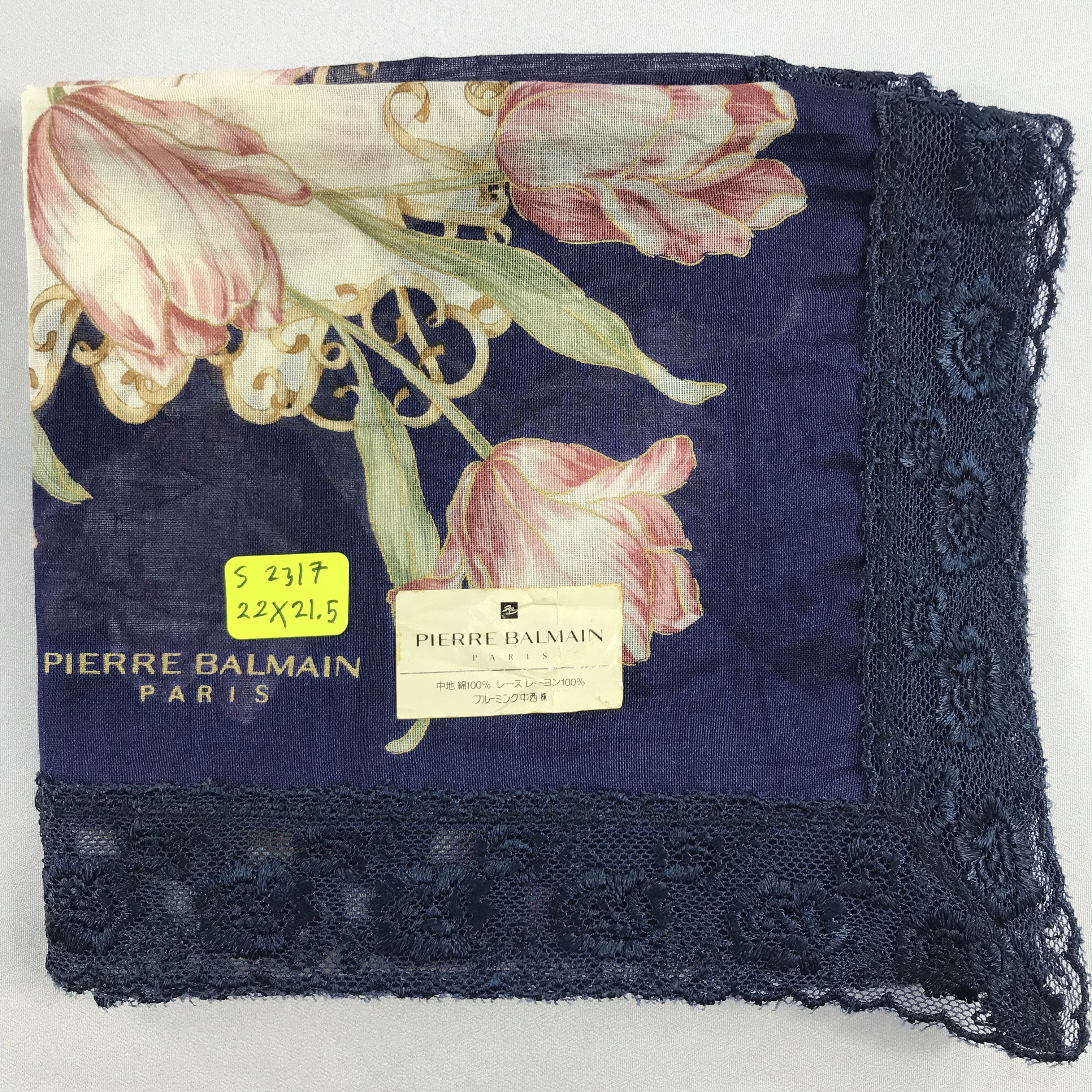 Pierre Balmain × Vintage Pierre Balmain Bandana / Handkerchief / Neckerchief - S2317 Size ONE SIZE - 5 Thumbnail