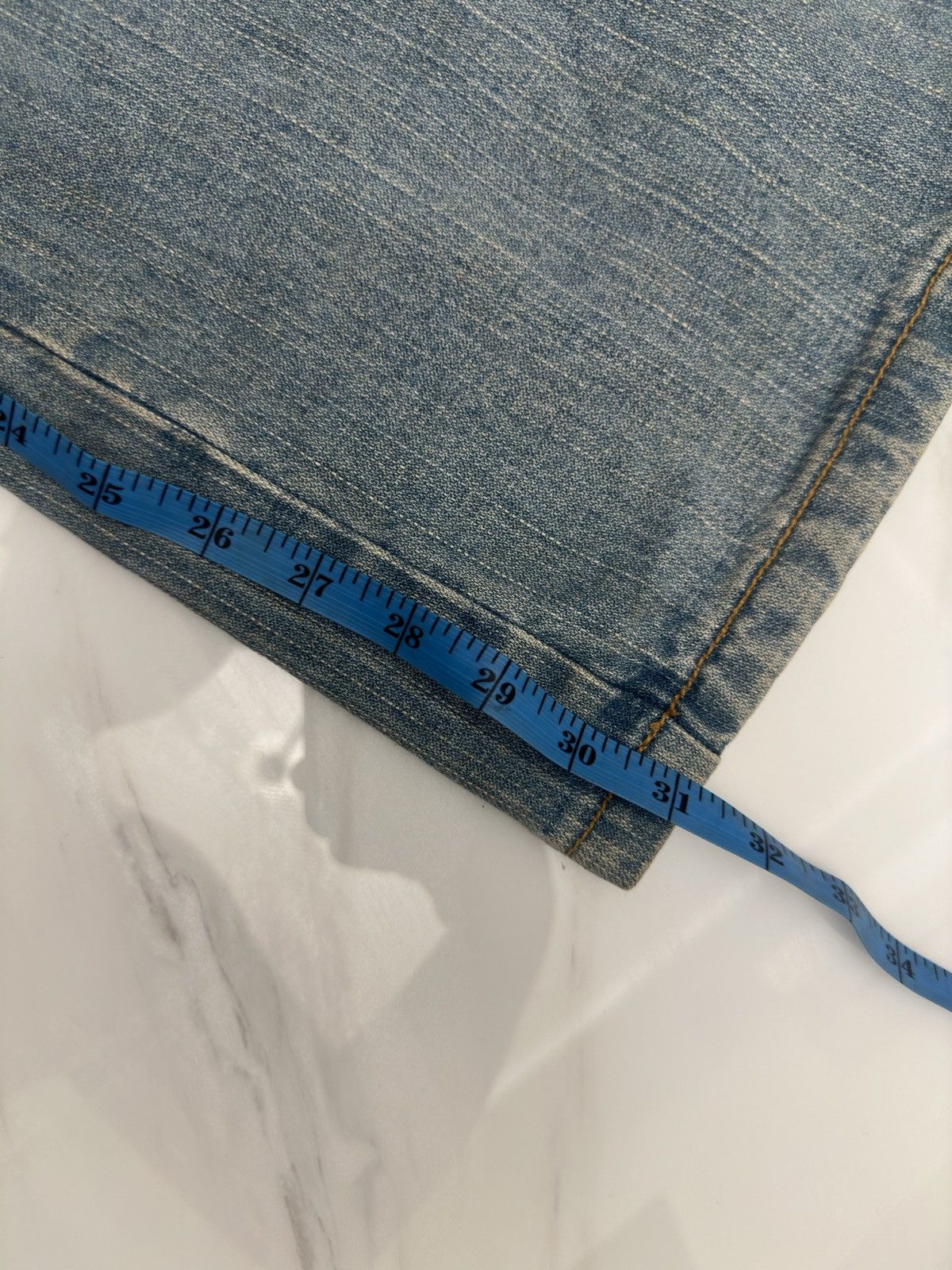 Blue Blue Japan × If Six Was Nine Blue Moon Blue Denim Jeans With Embroidered Pocket Size US 33 - 16 Thumbnail