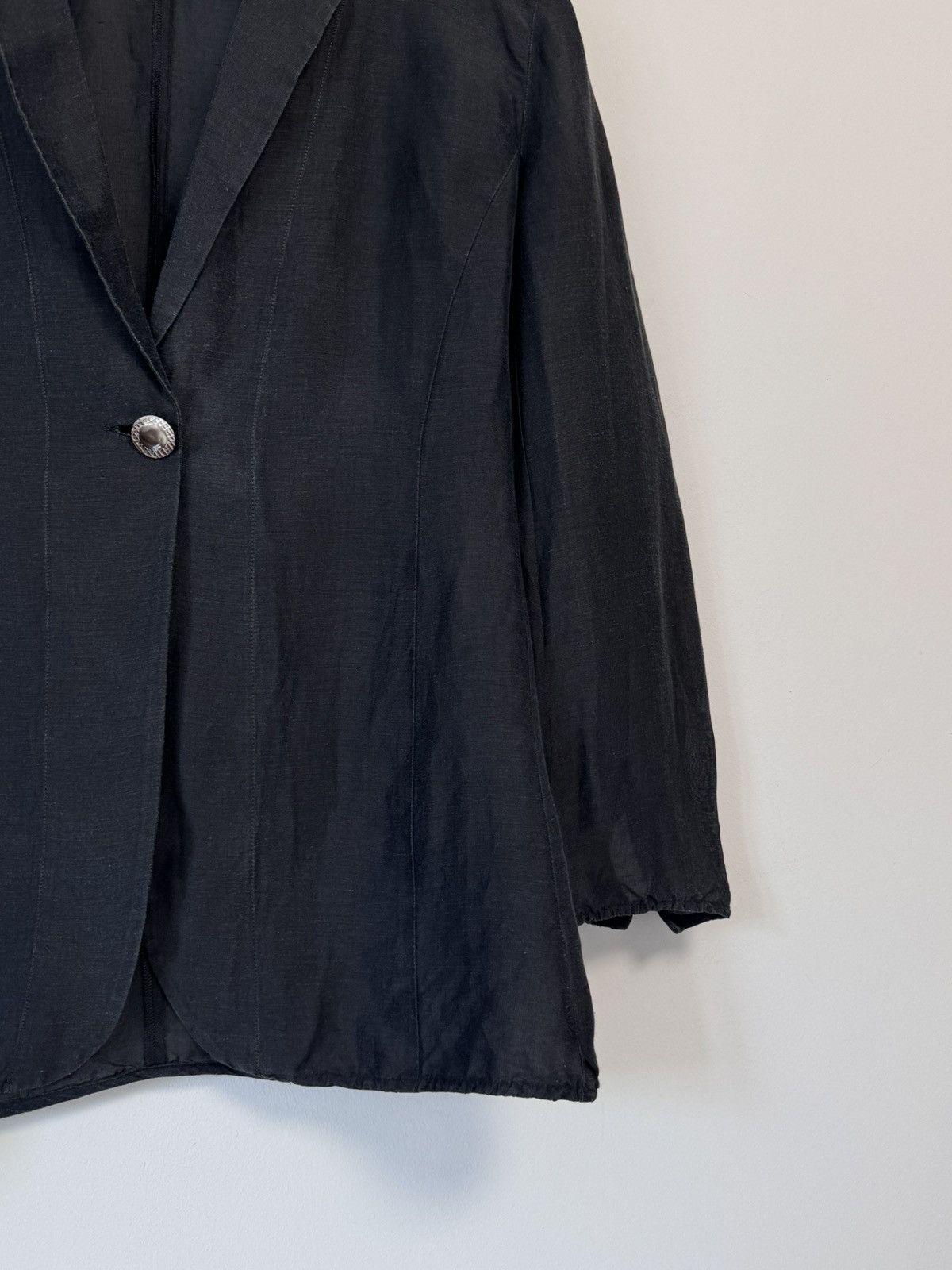 Emporio Armani Emporio Armani Vintage Blazer Jacket 90’s black Size L / US 10 / IT 46 - 3 Thumbnail