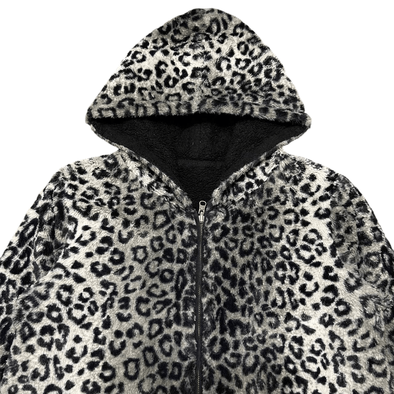 Japanese Brand Vintage Sorridere Leopard Reversible Hooded Jacket Size US L / EU 52-54 / 3 - 4 Thumbnail
