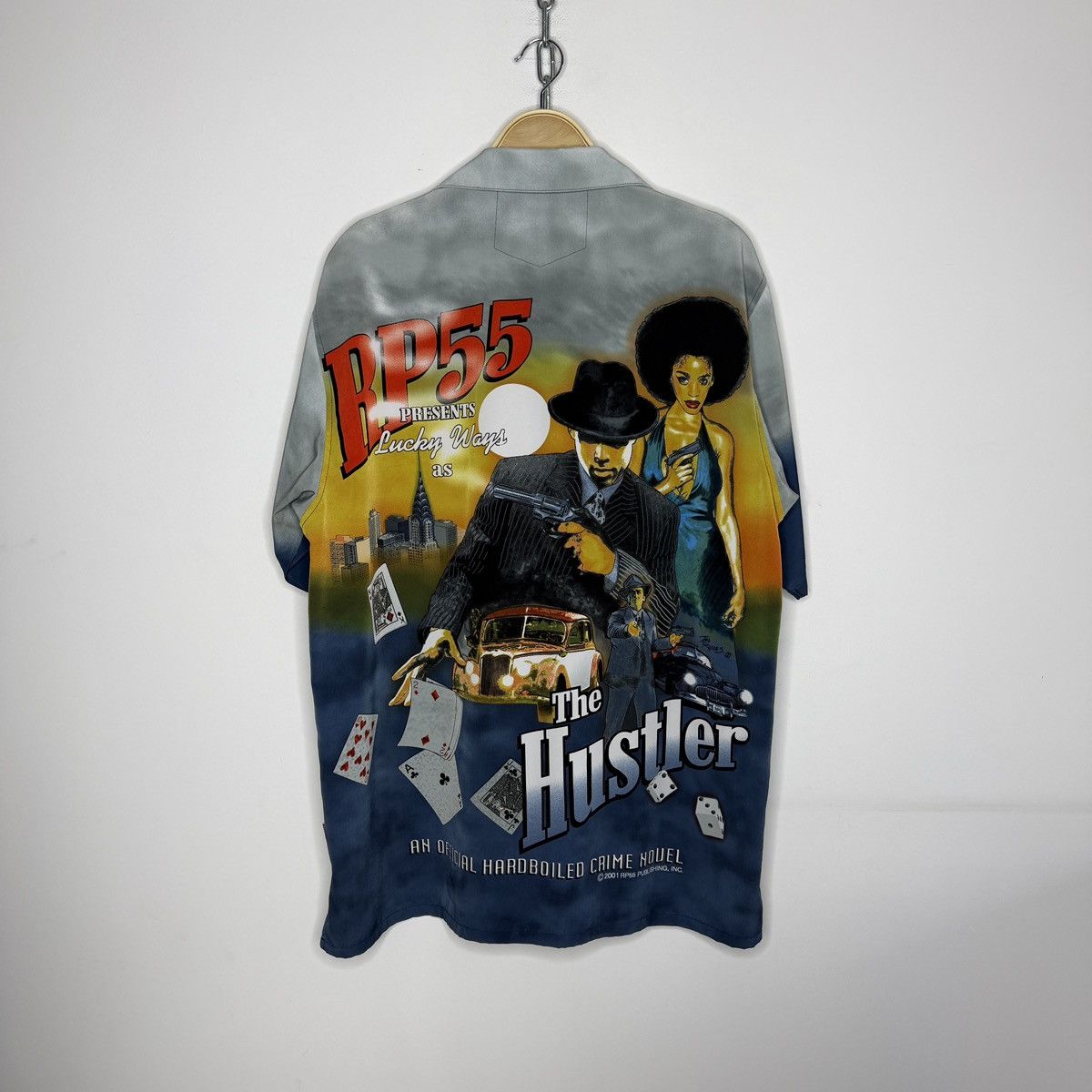 Vintage Y2K VTG FERUGINI HUSTLER LUCKY WAYS PRINT GAMBLING SHIRT Size US L / EU 52-54 / 3 - 1 Thumbnail