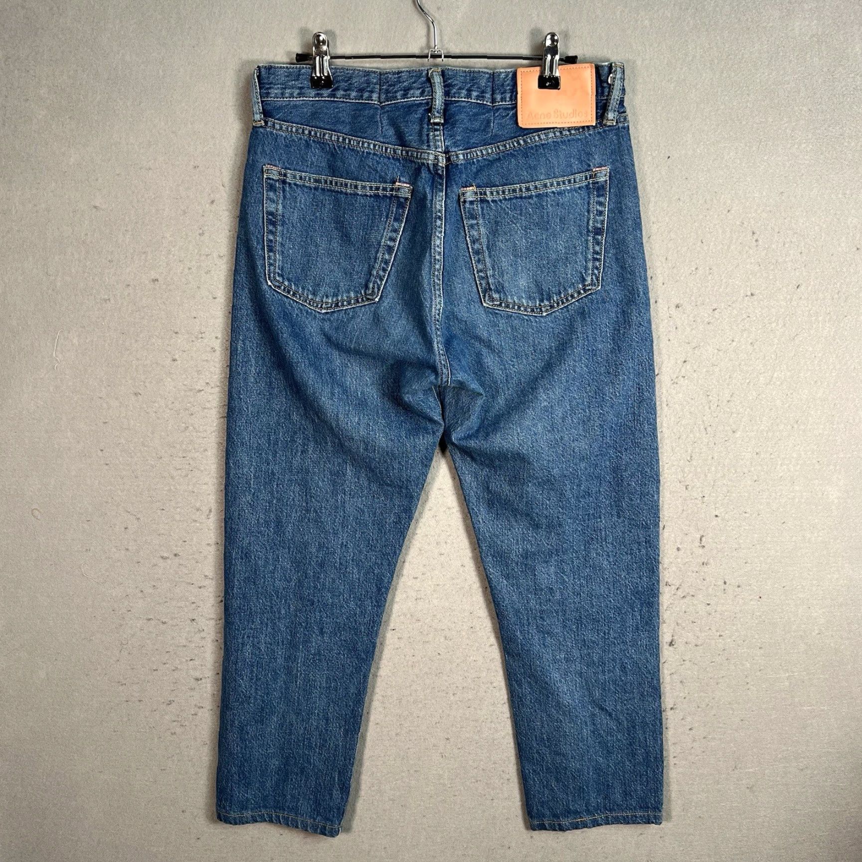 Acne Studios Acne Studios 1996 Dark Blue Trash Jeans Adult Mens 30 x 24 Denim Blue 8/10 Vintage Straight Jeans Size US 30 / EU 46 - 2 Thumbnail