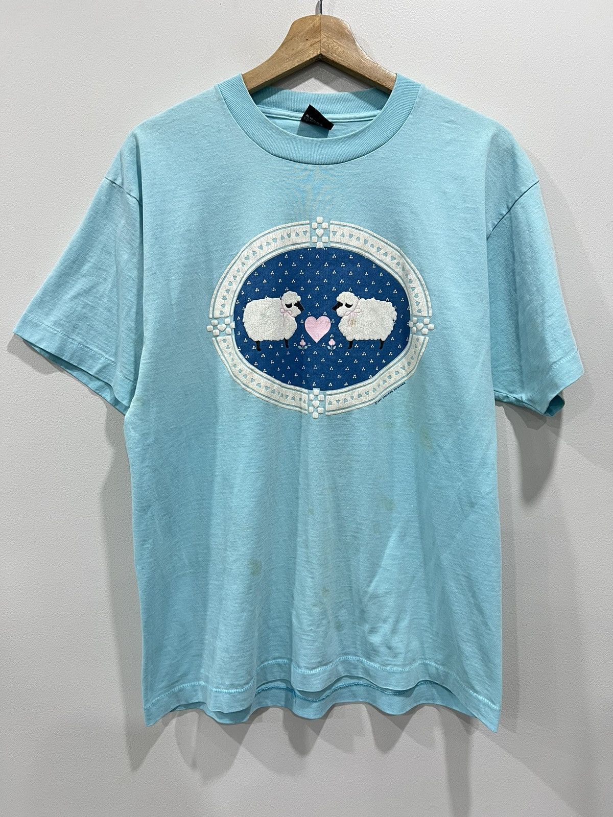 Vintage Vintage Sheep Animal Tee Shirt farm zoo Size US XL / EU 56 / 4 - 1 Thumbnail