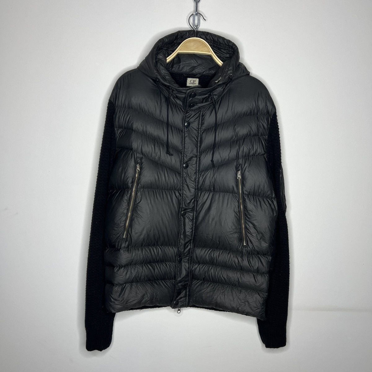 C.P. Company Vintage CP Company Zip Up Puffer Down Jacket Cardigan Size US XL / EU 56 / 4 - 7 Thumbnail
