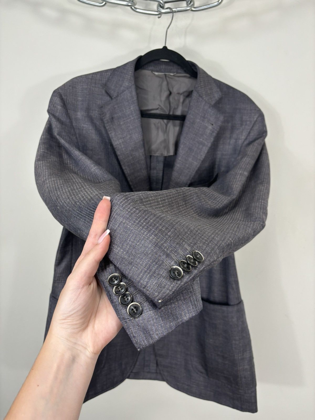 Canali Canali 1934 Kei Men’s Rare Wool Silk Linen Blazer Jacket Size 40R - 10 Thumbnail