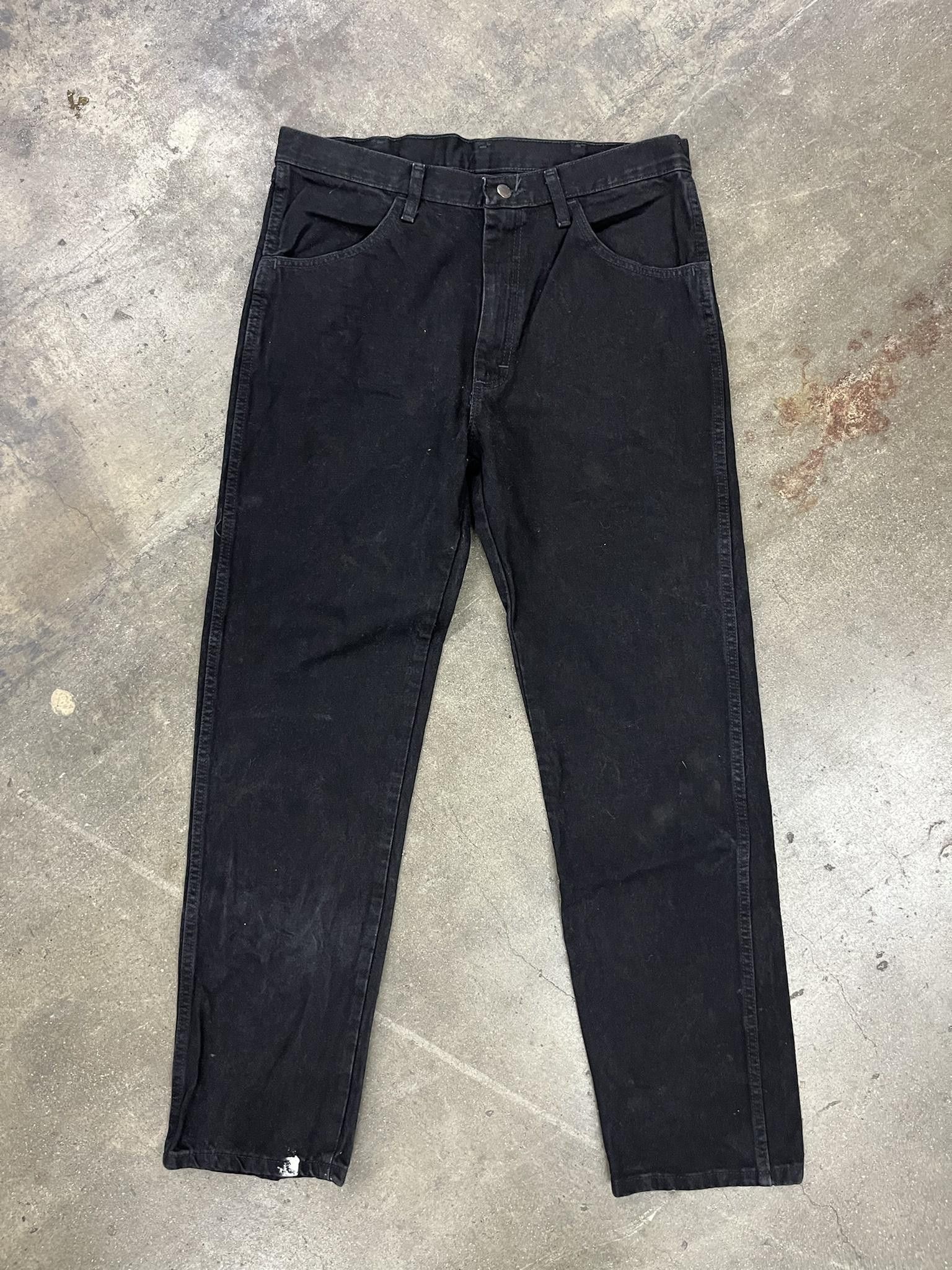 Jean × Vintage Rustler Regular Fit Denim With Left Ankle Paint Stain Size US 34 / EU 50 - 1 Thumbnail