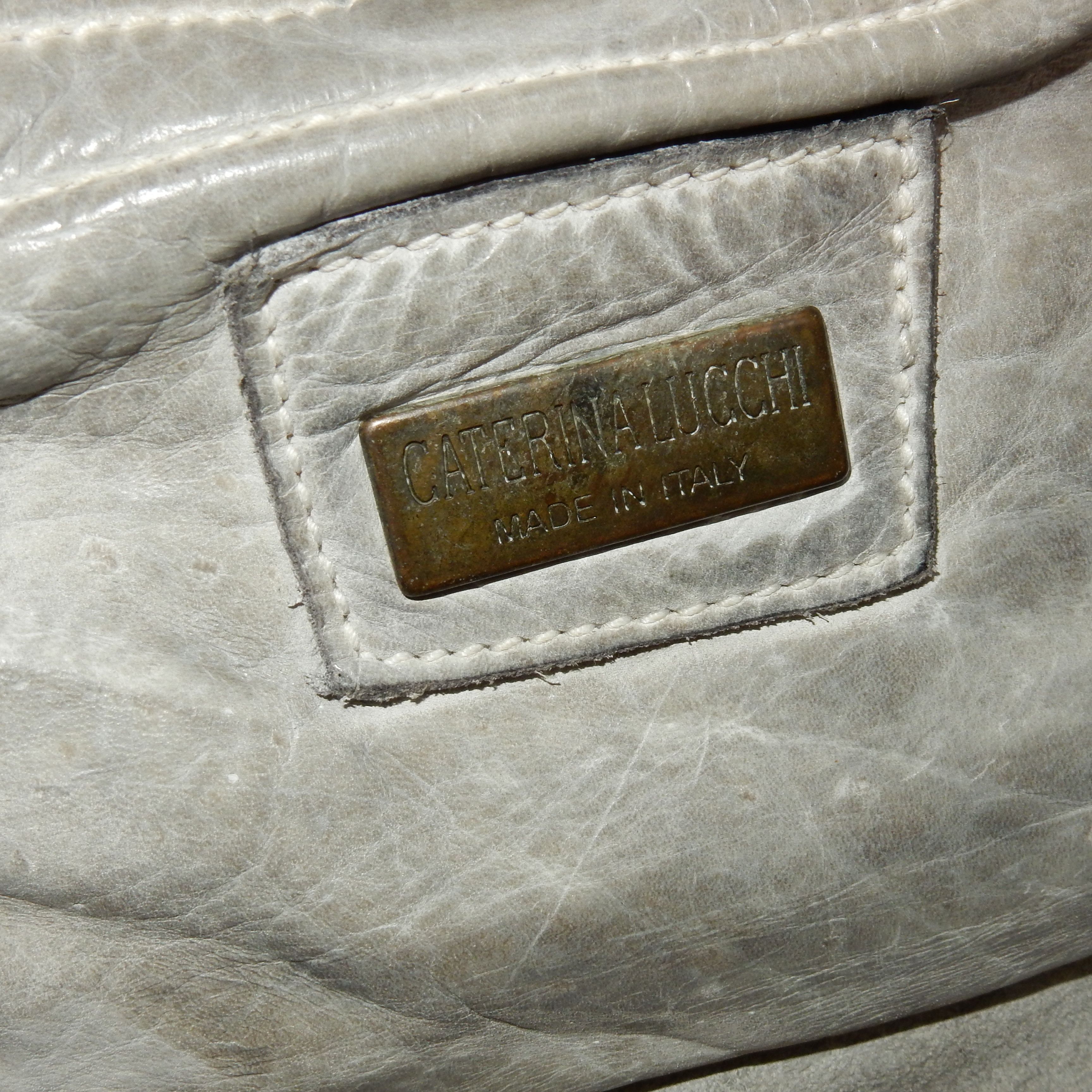 Genuine Leather × Vintage Italian designer real leather grey crossbody bag Size ONE SIZE - 7 Thumbnail