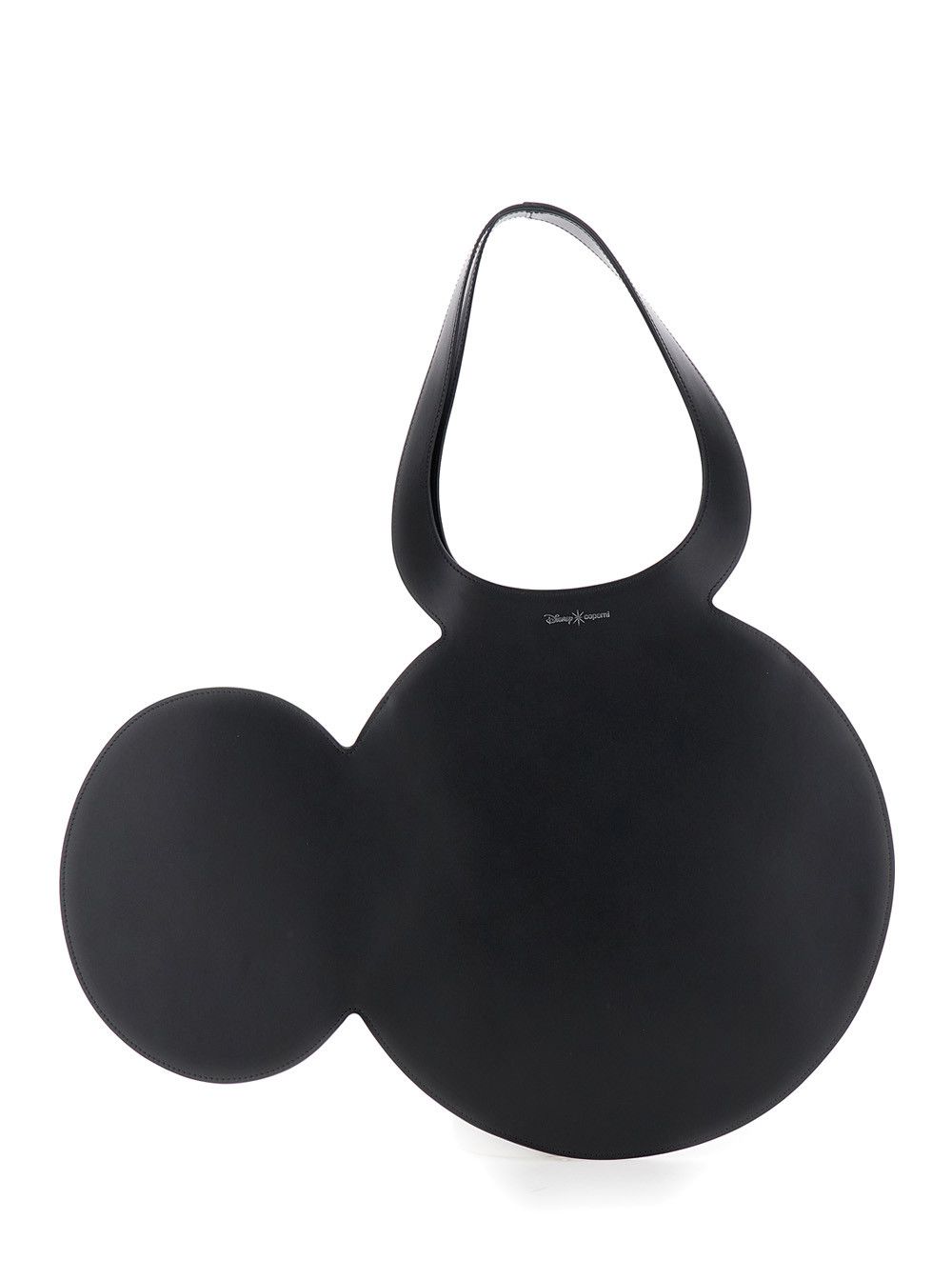 Coperni 'Mickey' Black Handbag with Cut-Out Handle and Logo Lettering on the Front in Leather Woman Size ONE SIZE - 1 Thumbnail