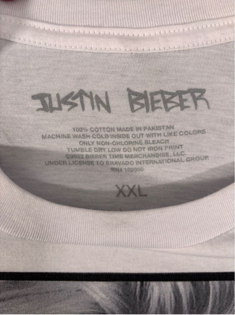 Justin Bieber Men's Justin Bieber Graphic T-shirt XXL White Size US XXL / EU 58 / 5 - 8 Thumbnail