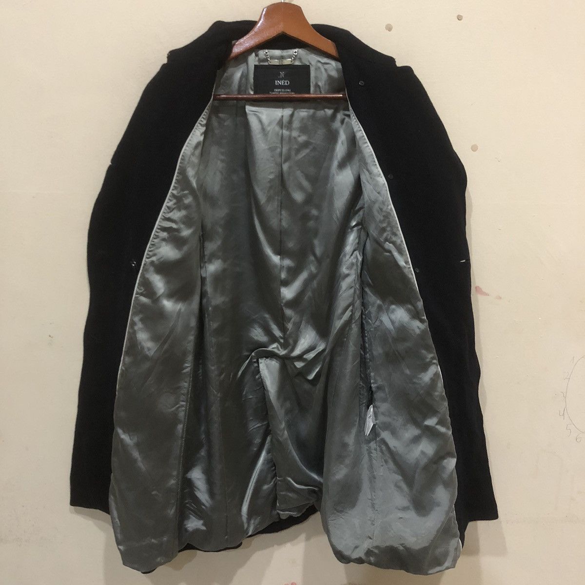 Issey Miyake × Japanese Brand Ined By Issey Miyake Wool Long Coat Size XXS / US 00 / IT 34 - 8 Thumbnail