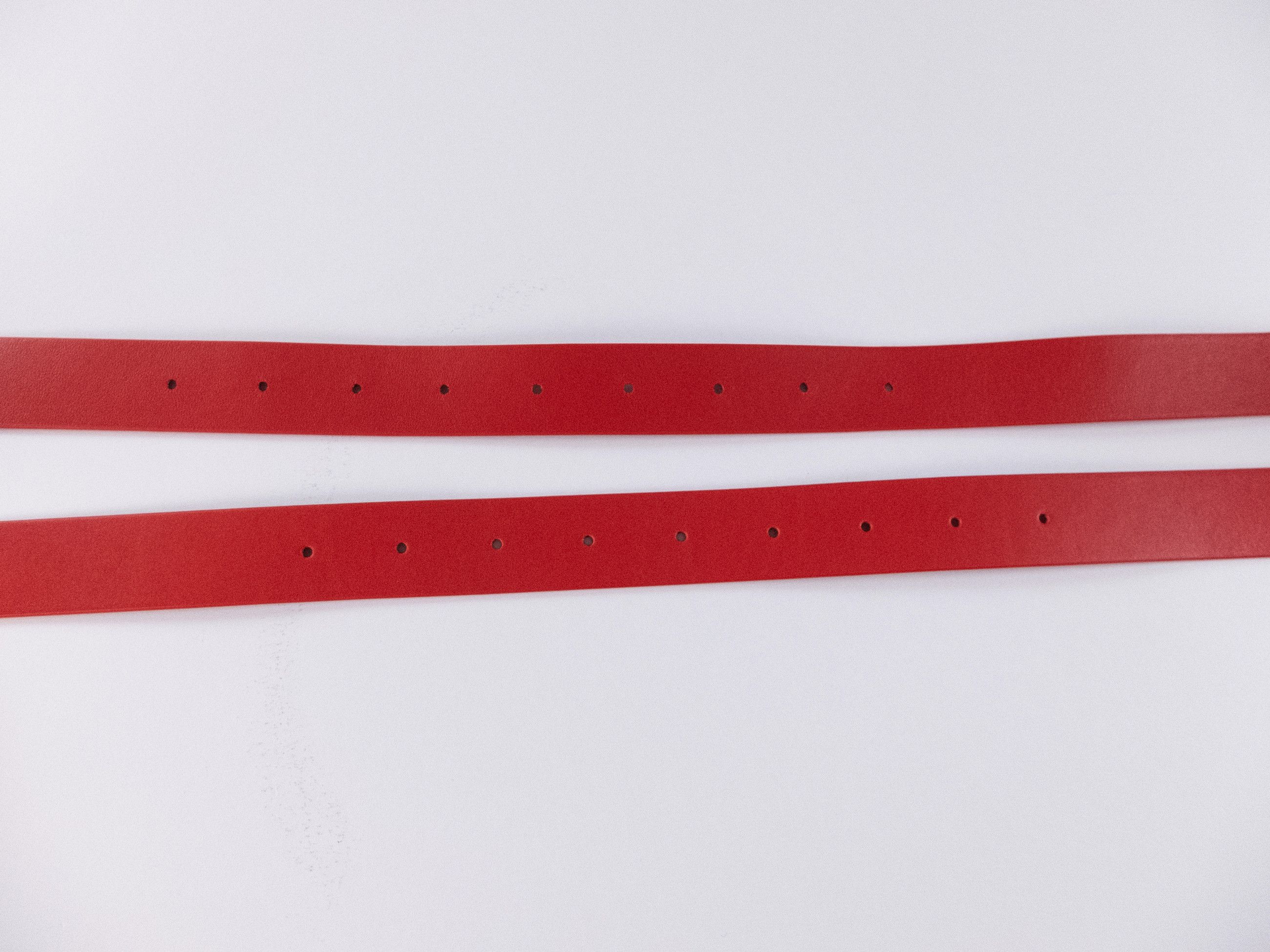 Bottega Veneta BOTTEGA VENETA red gold horseshoe buckle belt Large Size ONE SIZE - 8 Thumbnail