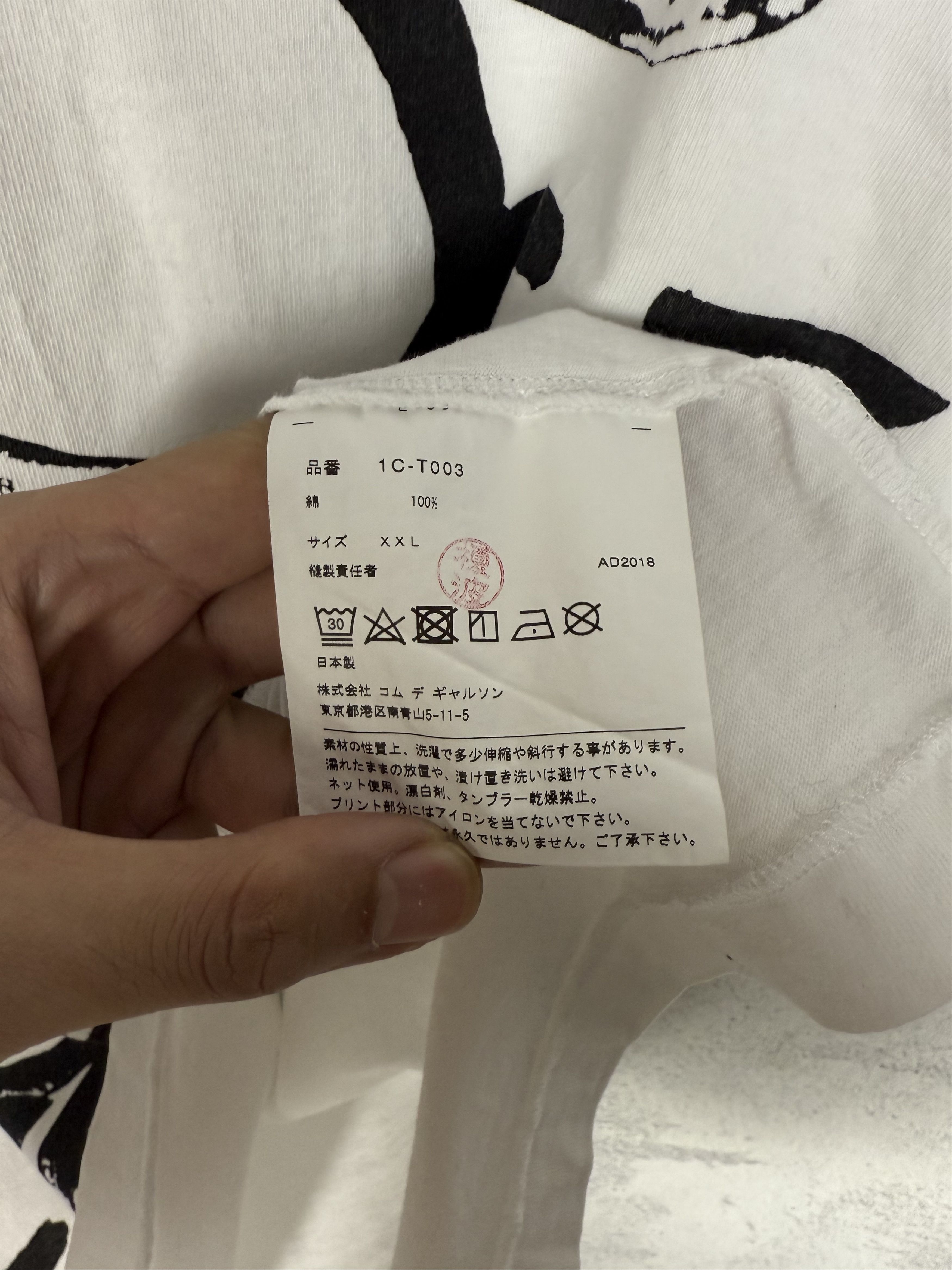 Comme des Garcons Black Comme Des Garcons CDG Tshirt Size US L / EU 52-54 / 3 - 6 Thumbnail