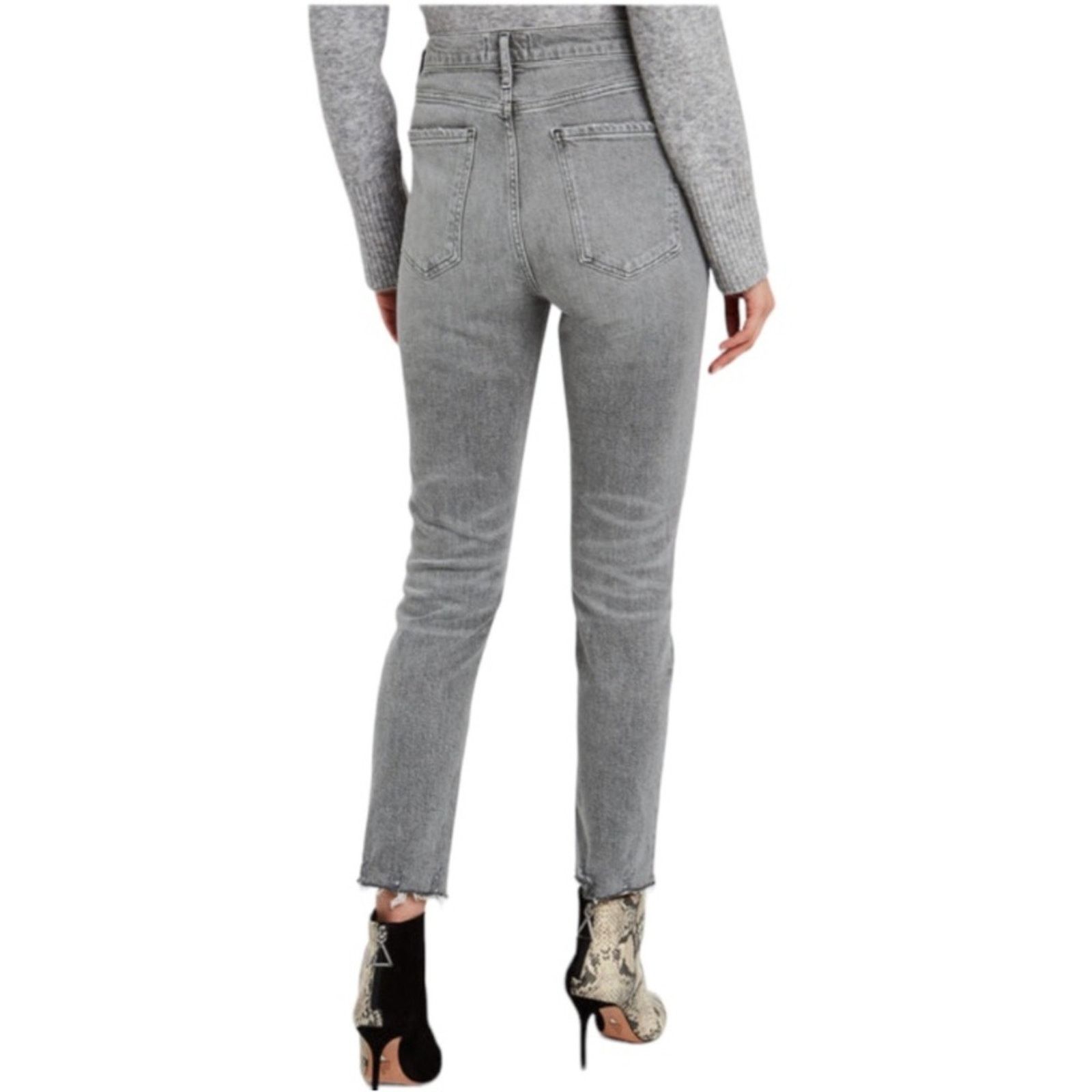 Agolde Agolde High Rise Skinny Gray Jeans | Size 24 Size 25" / US 0 / IT 36 - 8 Thumbnail