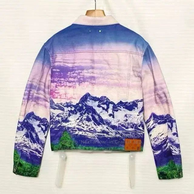Louis Vuitton Louis Vuitton SS22 Landscape Denim Jacket. Size US M / EU 48-50 / 2 - 2 Thumbnail